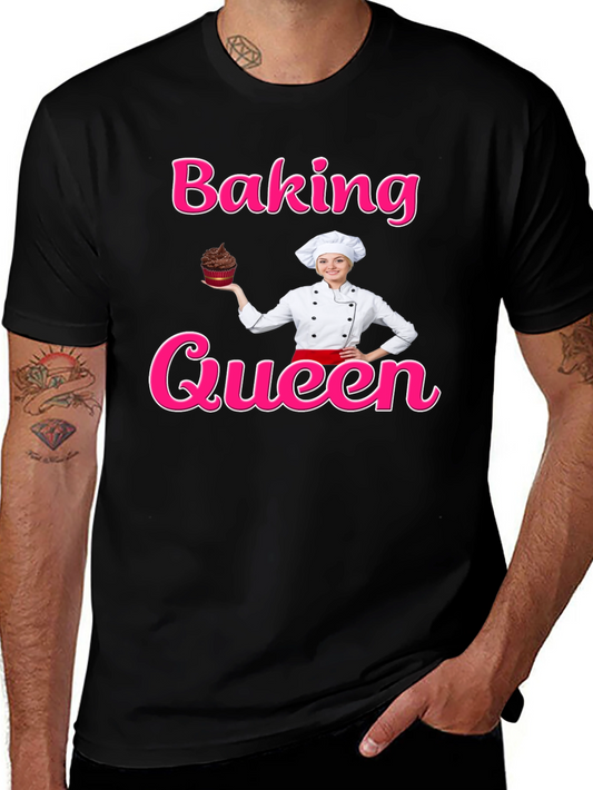 Baking Queen T-Shirt - Chef Cupcake Design