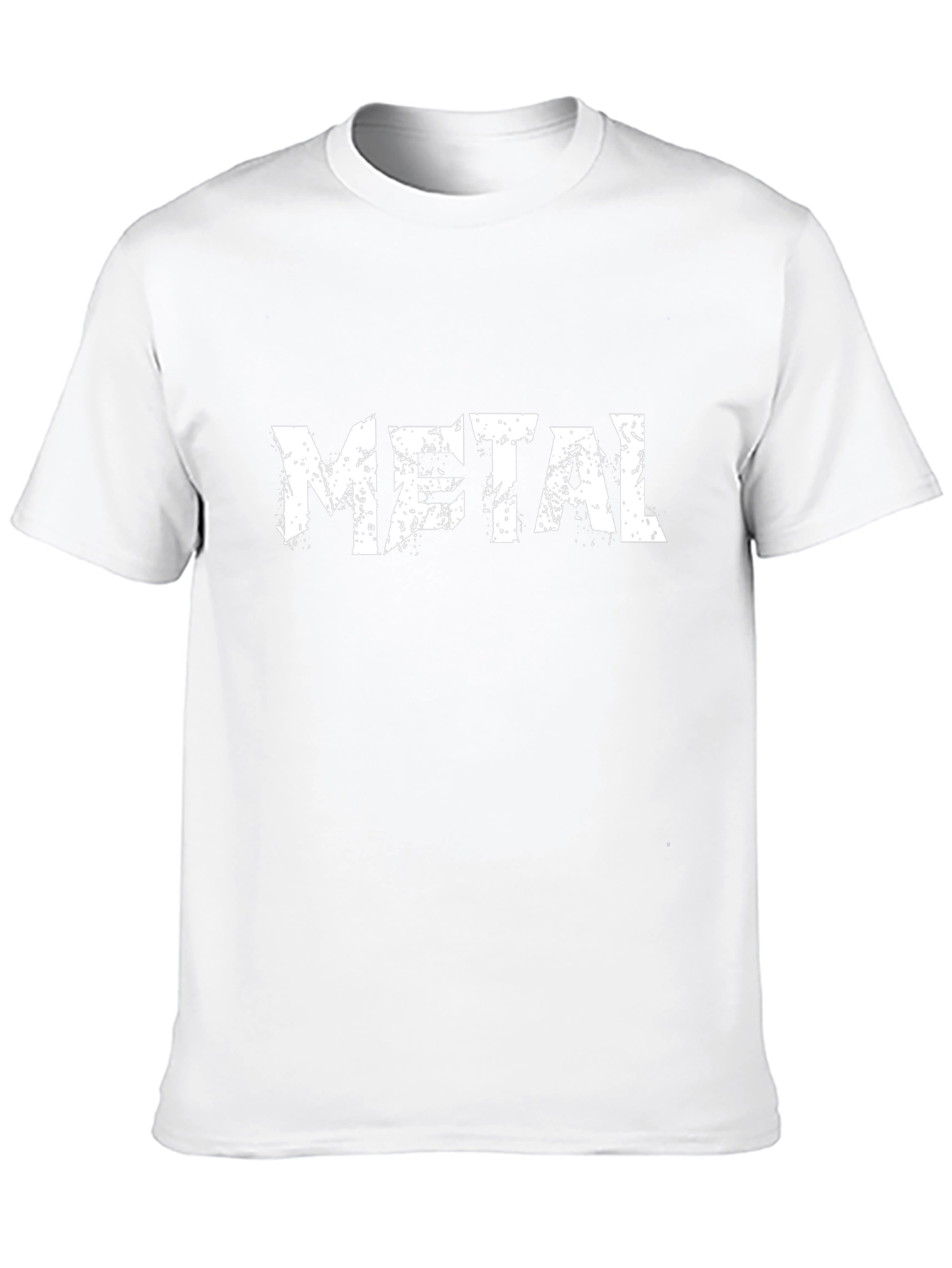 Metal Music Graphic Print Black T-Shirt