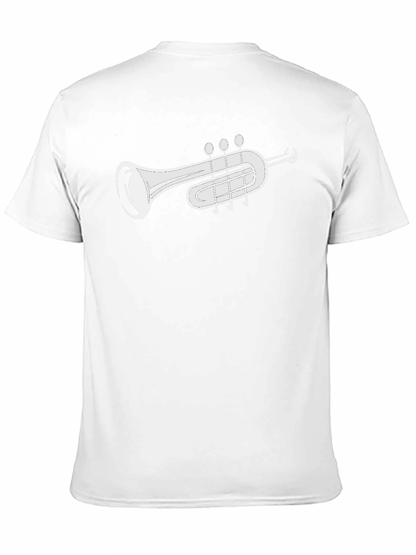 Trumpet Graphic Black T-Shirt - Musical Instrument Tee