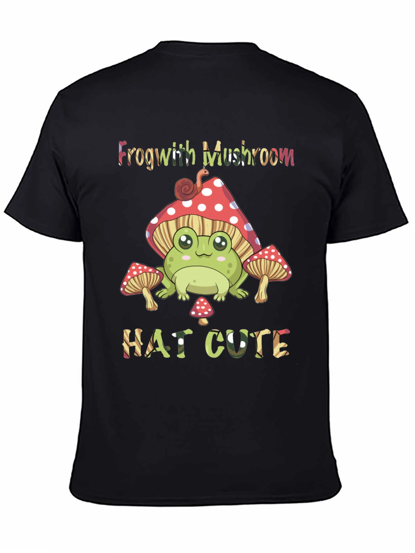 Frog with Mushroom Hat Cute T-Shirt