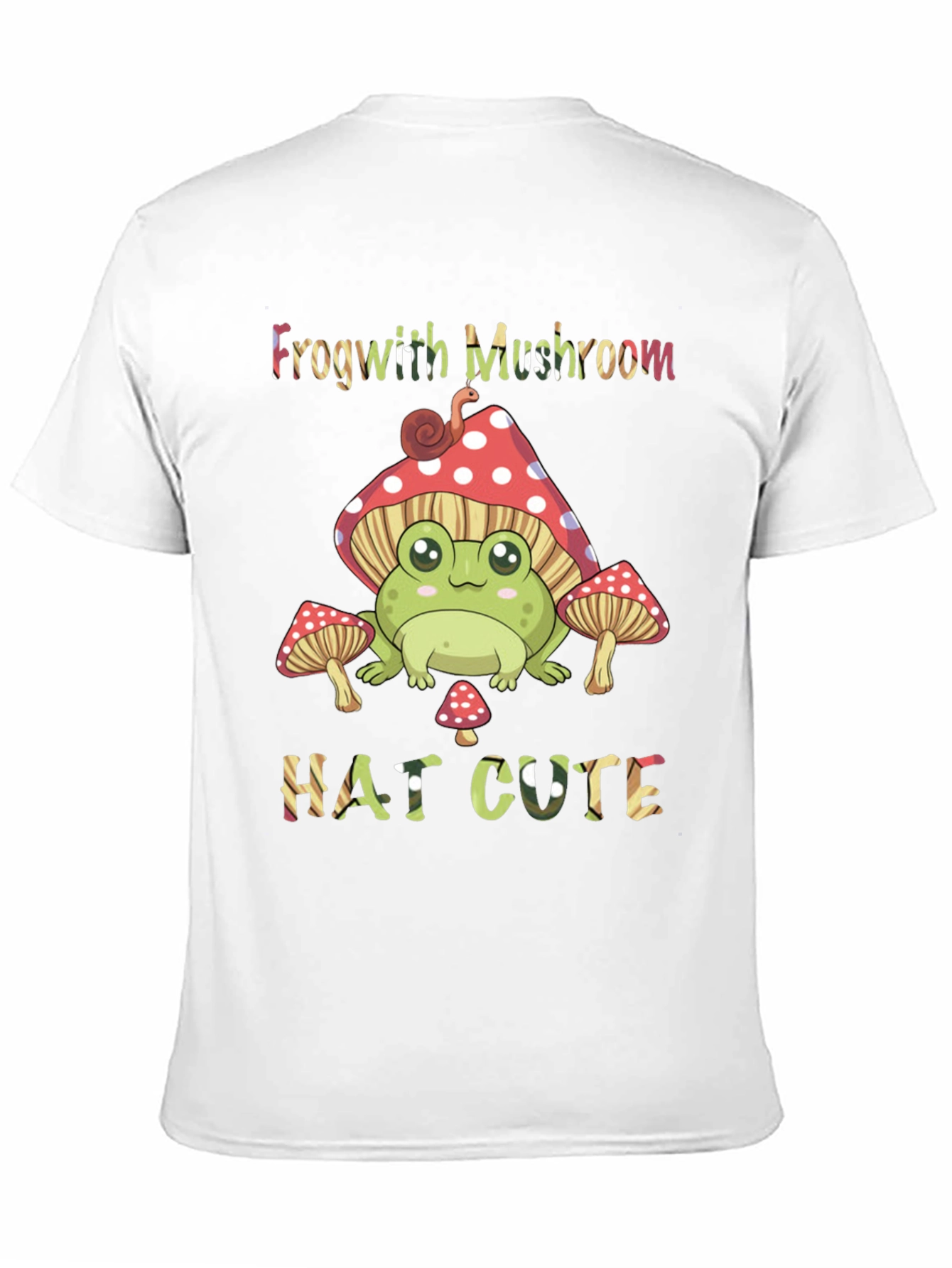 Frog with Mushroom Hat Cute T-Shirt