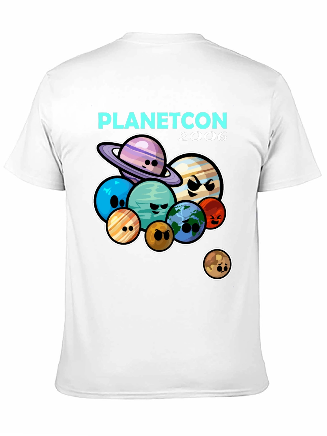 Planetcon 2006 T-Shirt - Cartoon Planets Graphic Tee