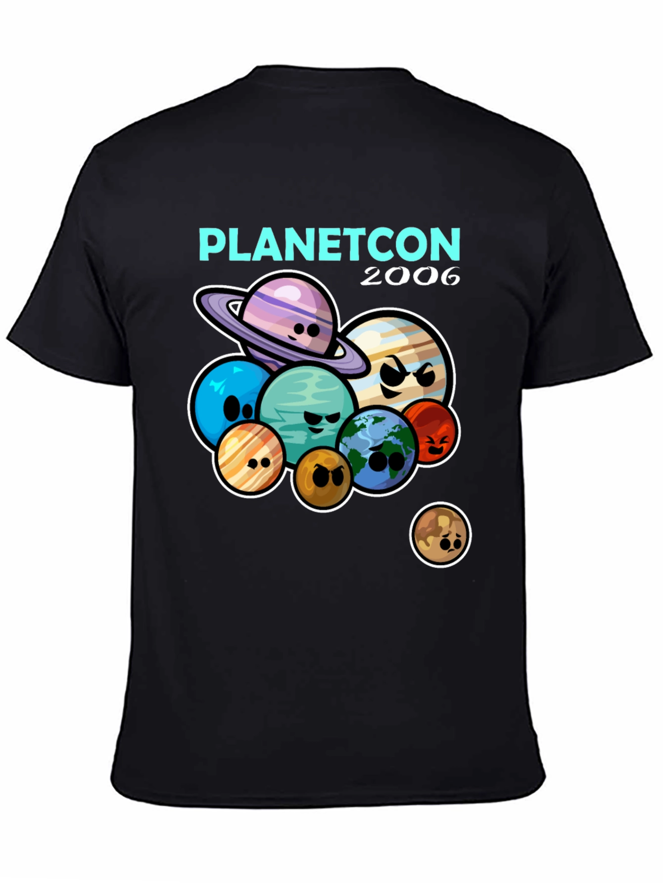 Planetcon 2006 T-Shirt - Cartoon Planets Graphic Tee
