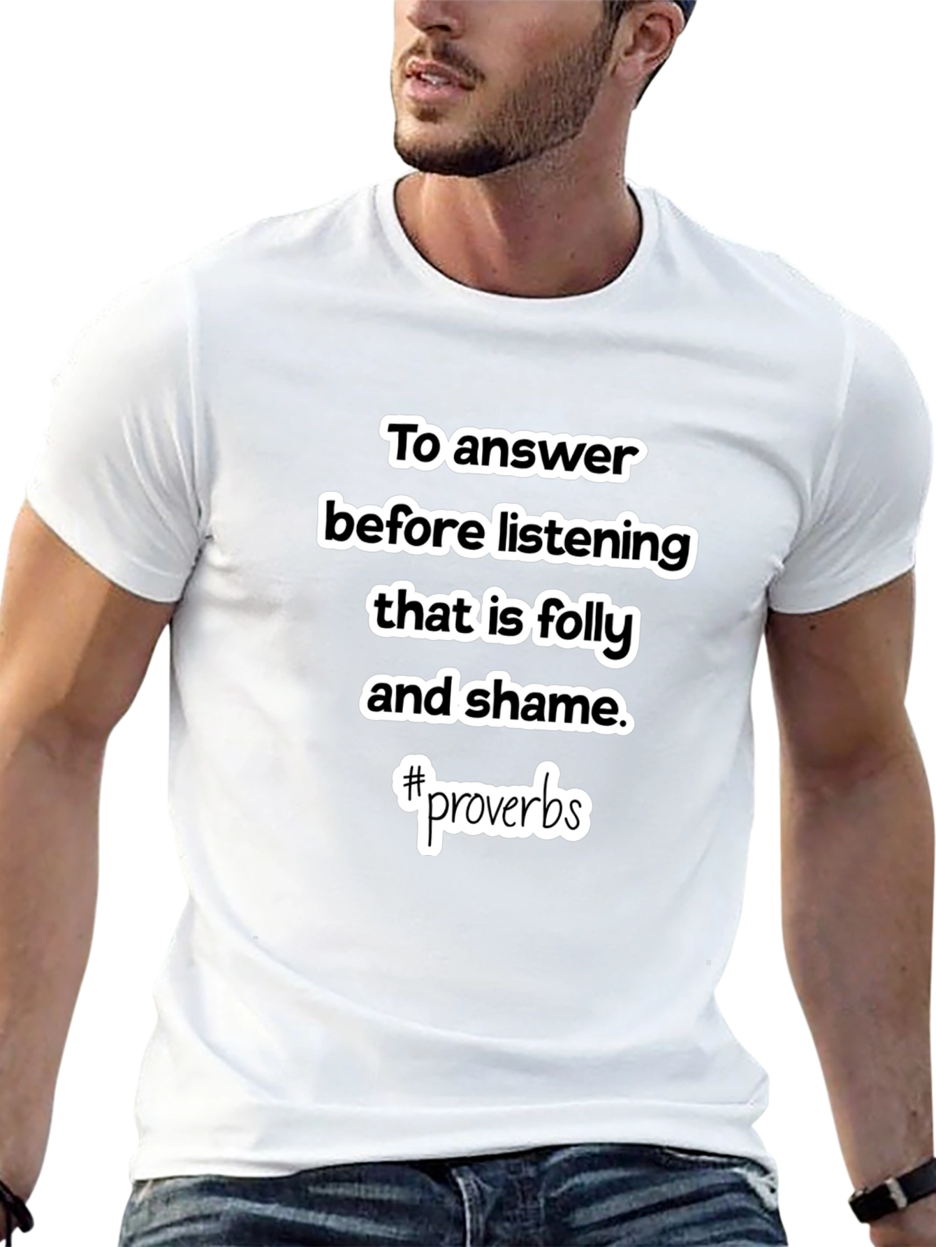 Proverbs Graphic Tee - Wisdom & Style