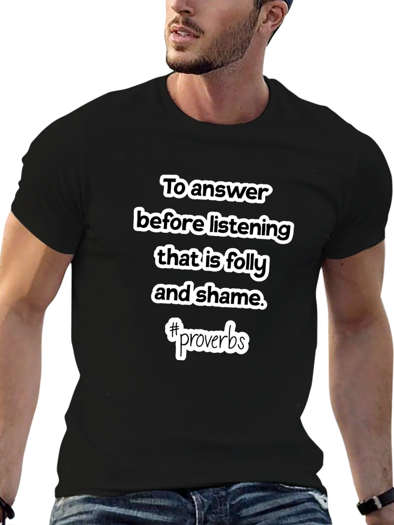 Proverbs Graphic Tee - Wisdom & Style