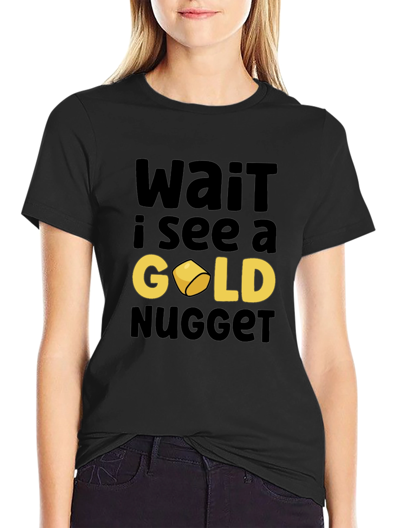 Gold Nugget Graphic Tee - Funny Prospector Shirt