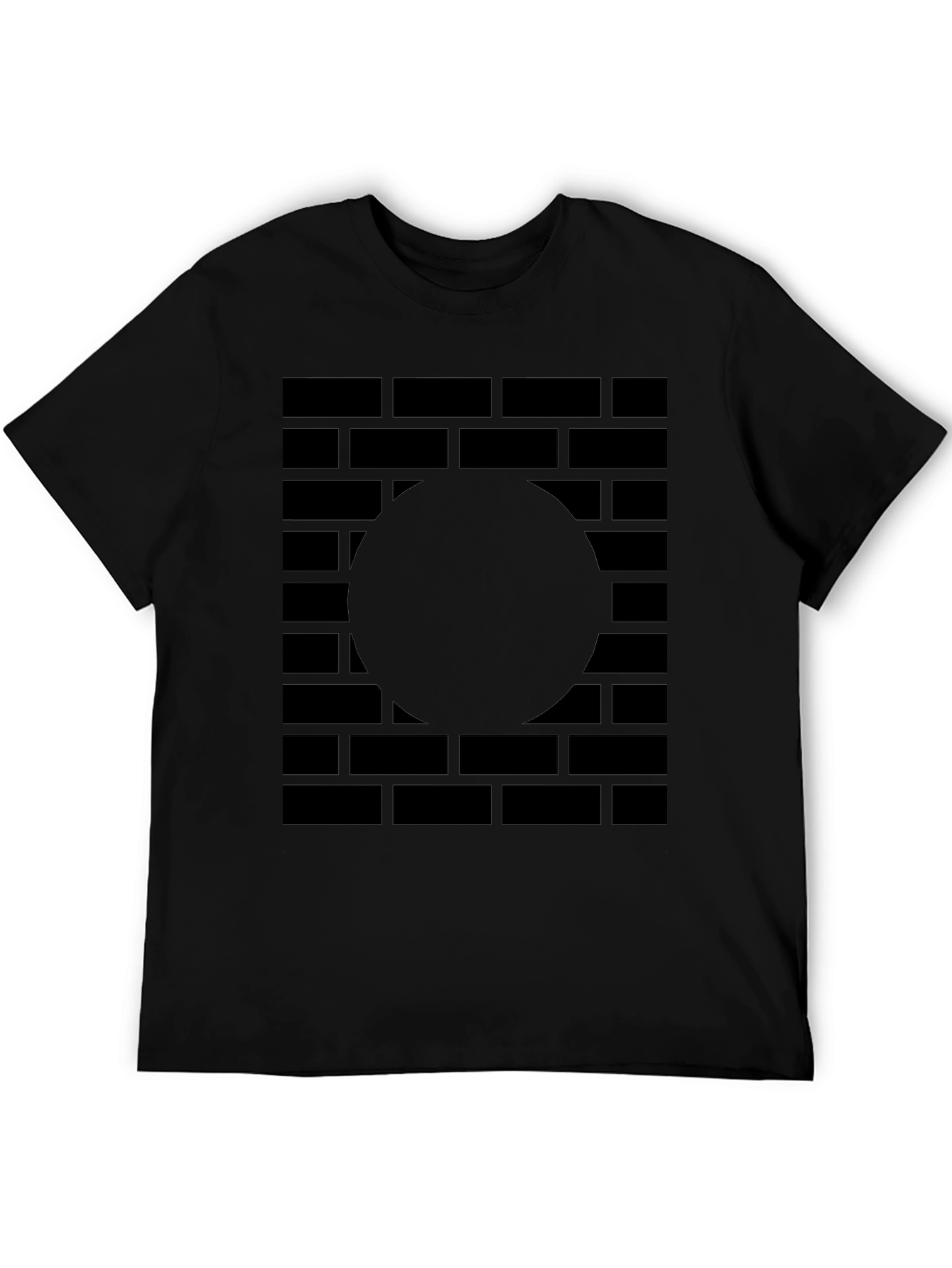Abstract Brick Wall Graphic Tee