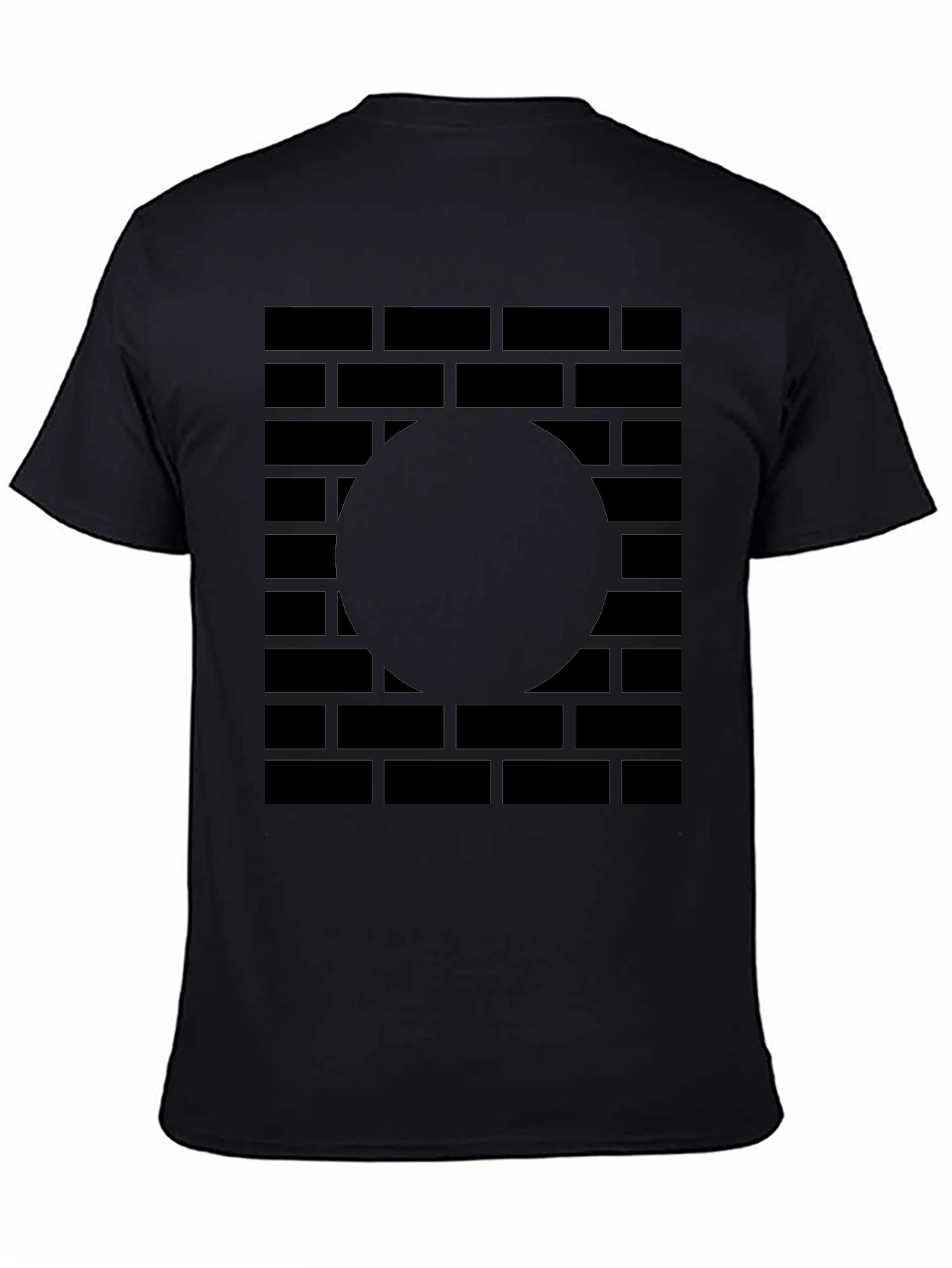 Abstract Brick Wall Graphic Tee