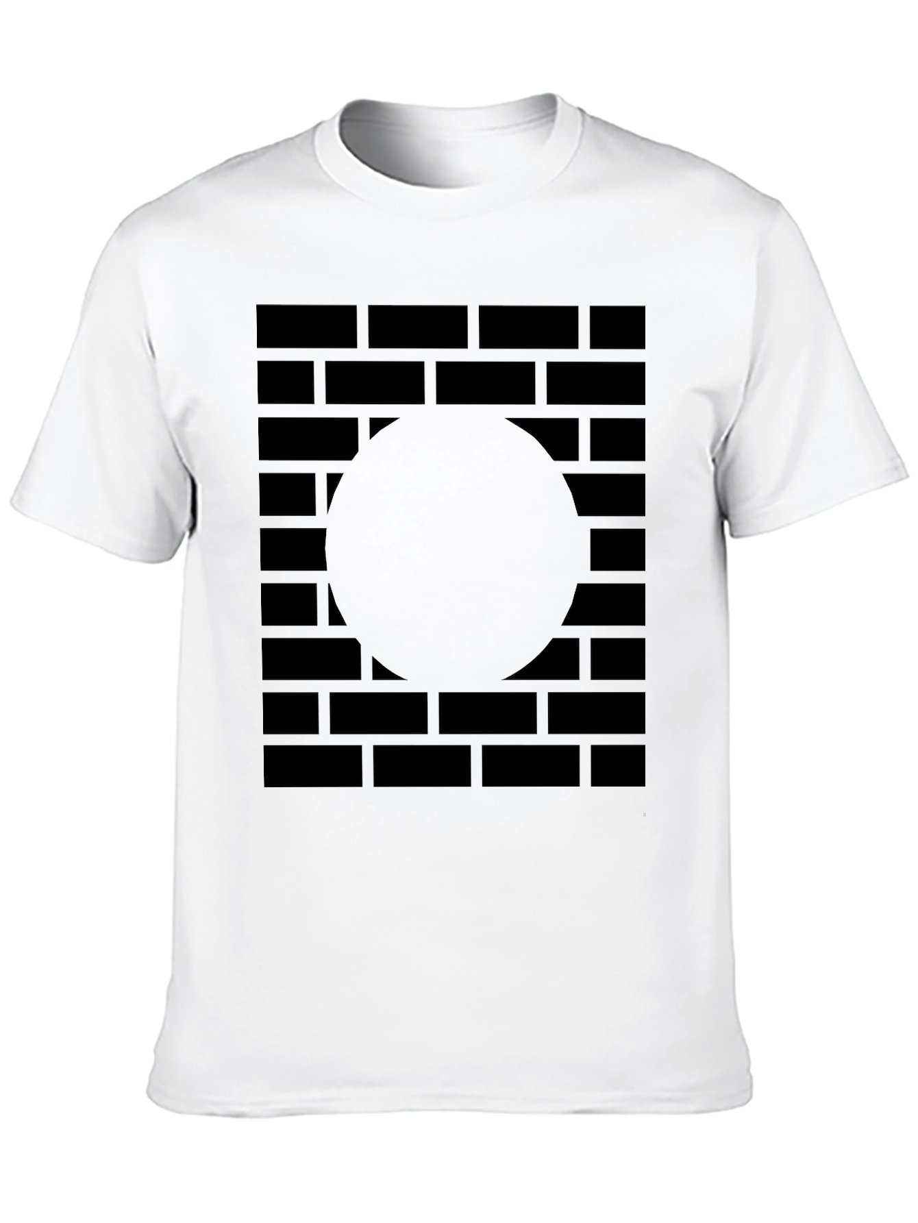 Abstract Brick Wall Graphic Tee