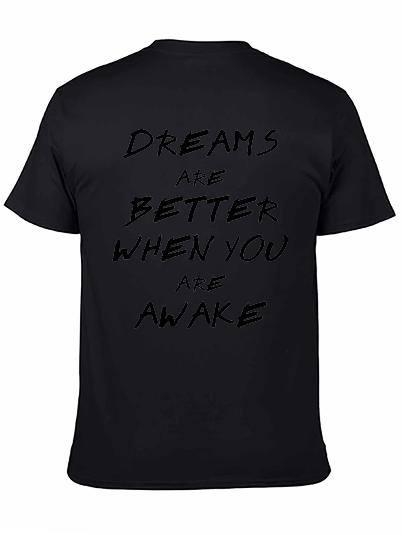 Dreams Awake Black Graphic Tee