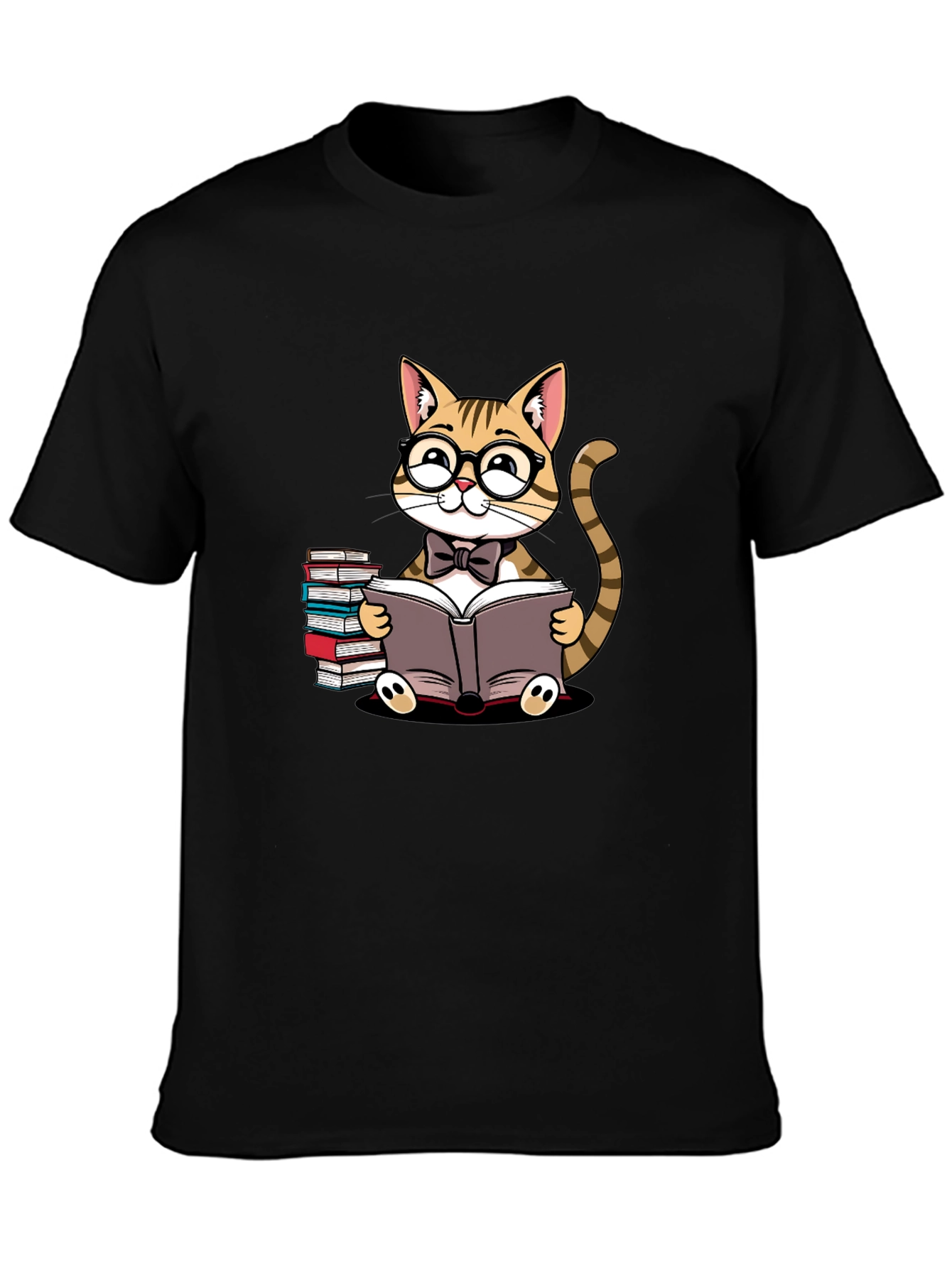 Cat Lover T-Shirt - Reading Cat Tee