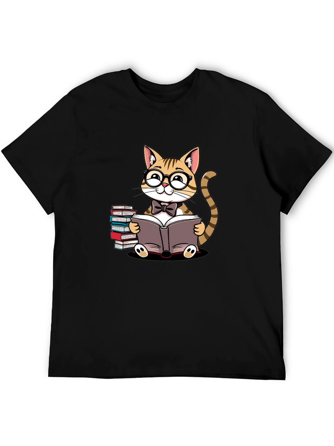 Cat Lover T-Shirt - Reading Cat Tee