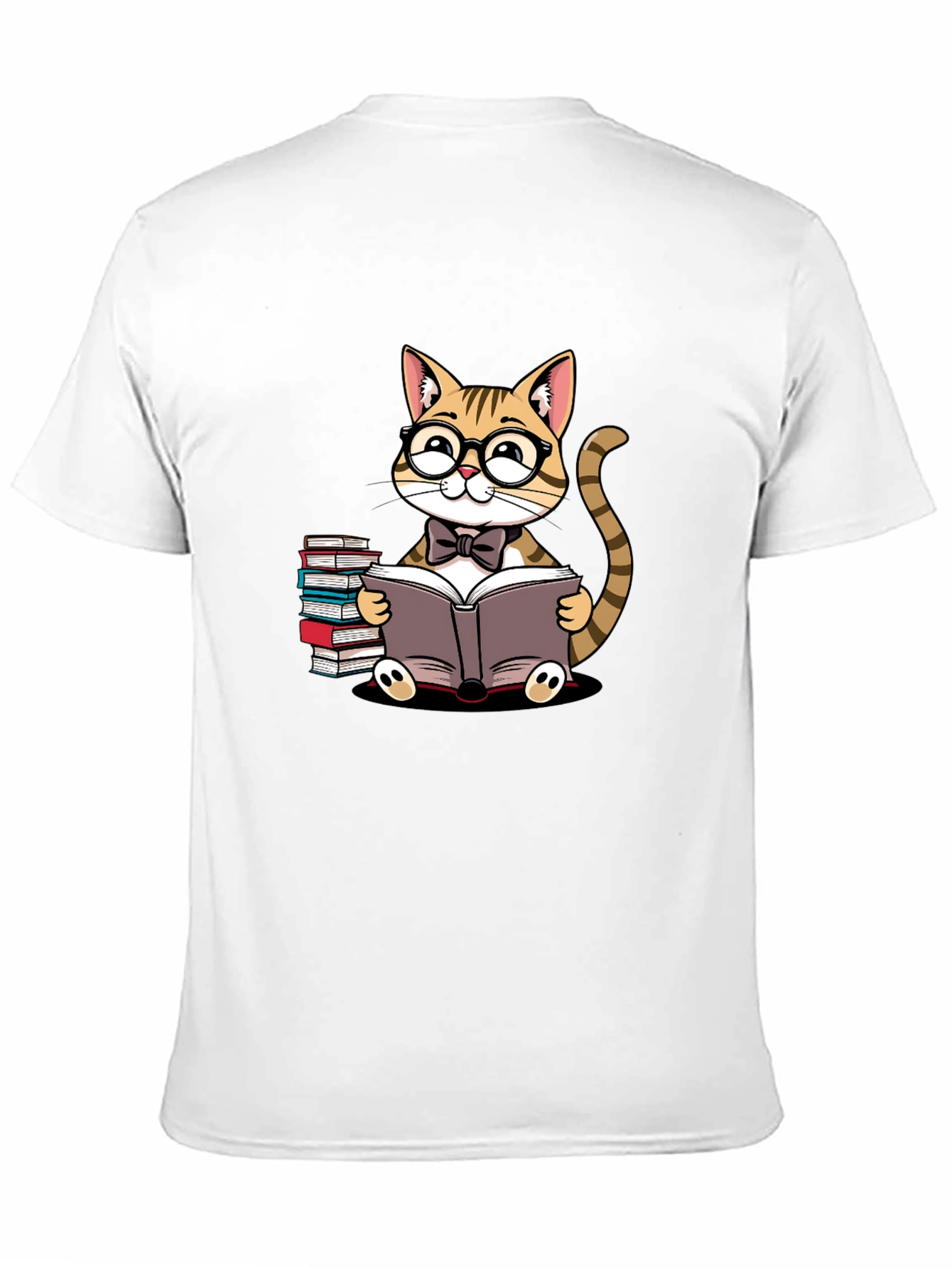 Cat Lover T-Shirt - Reading Cat Tee