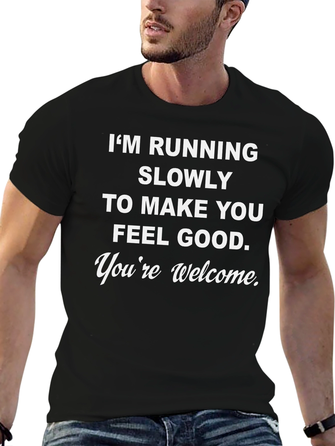 Humorous Running Slogan T-Shirt