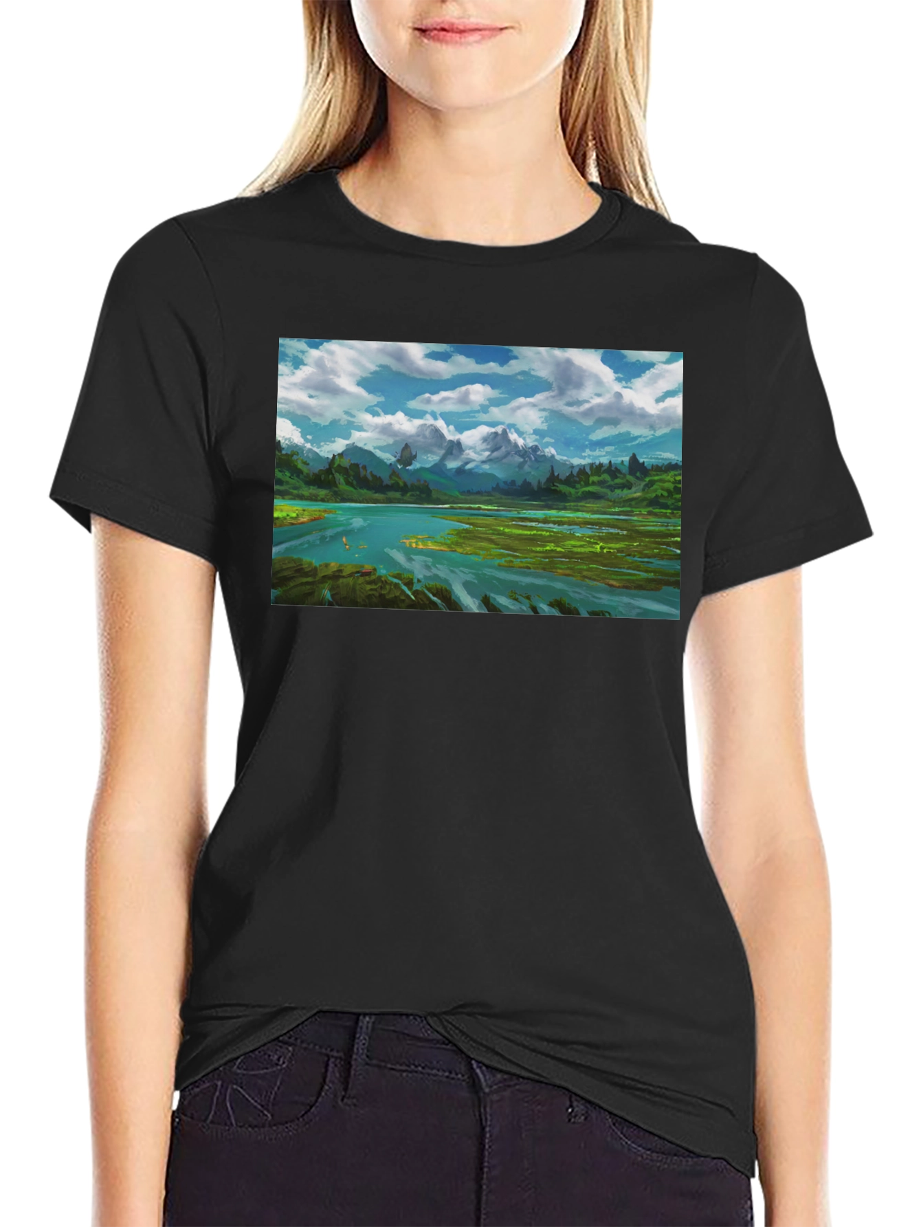 Mountain Landscape Graphic Tee