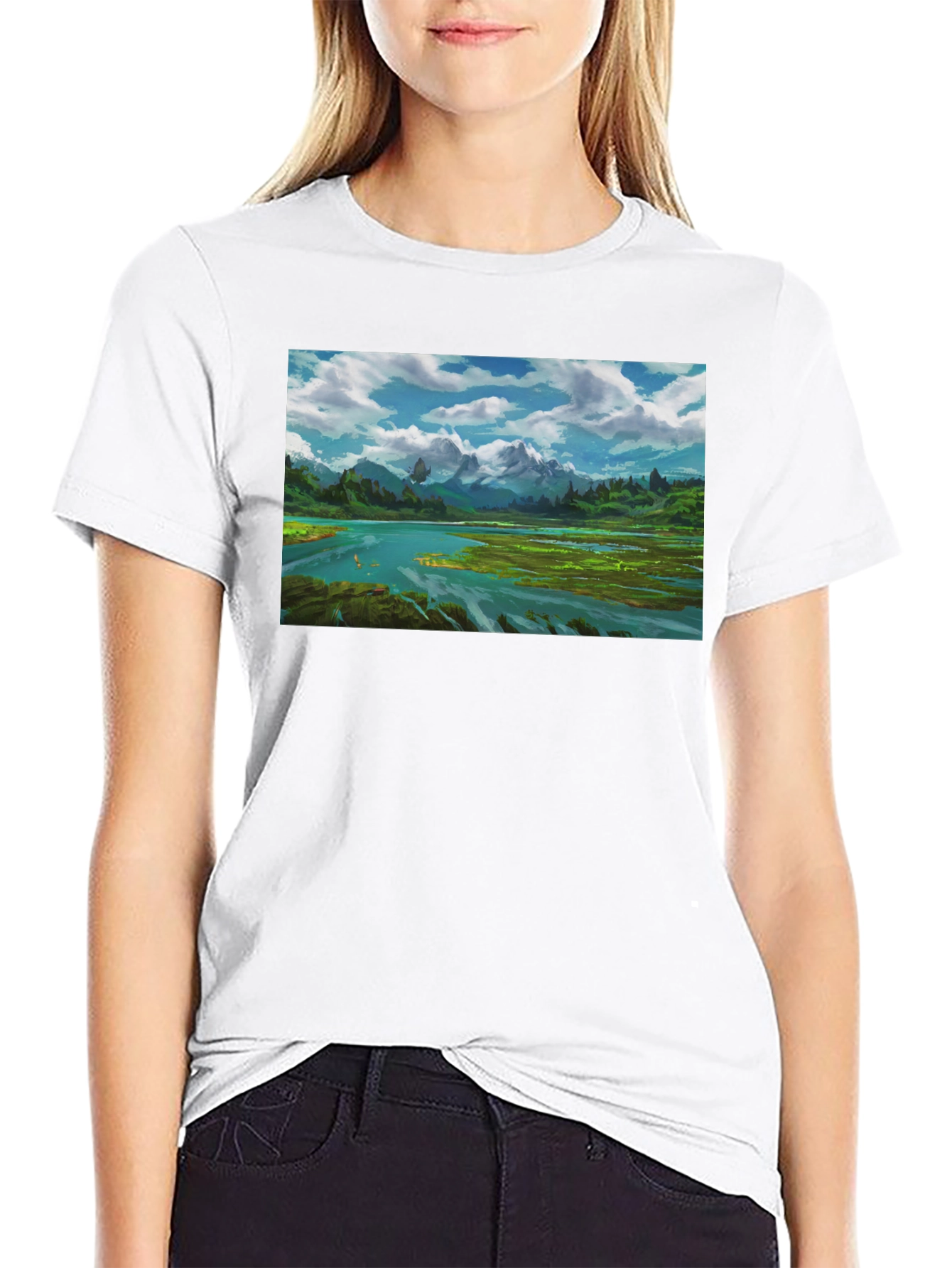 Mountain Landscape Graphic Tee