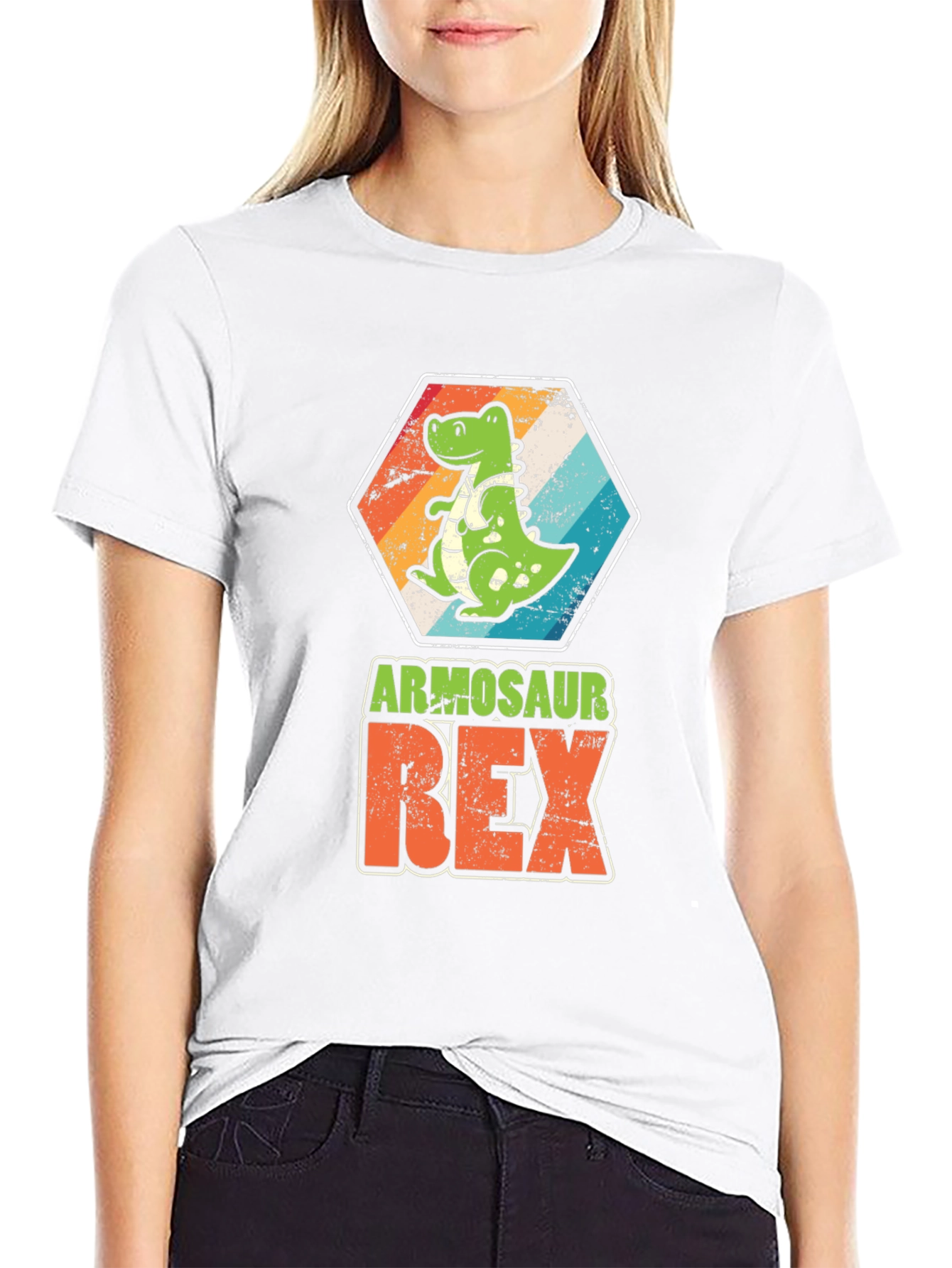 Armosaur Rex T-Shirt Dinosaur Graphic Tee