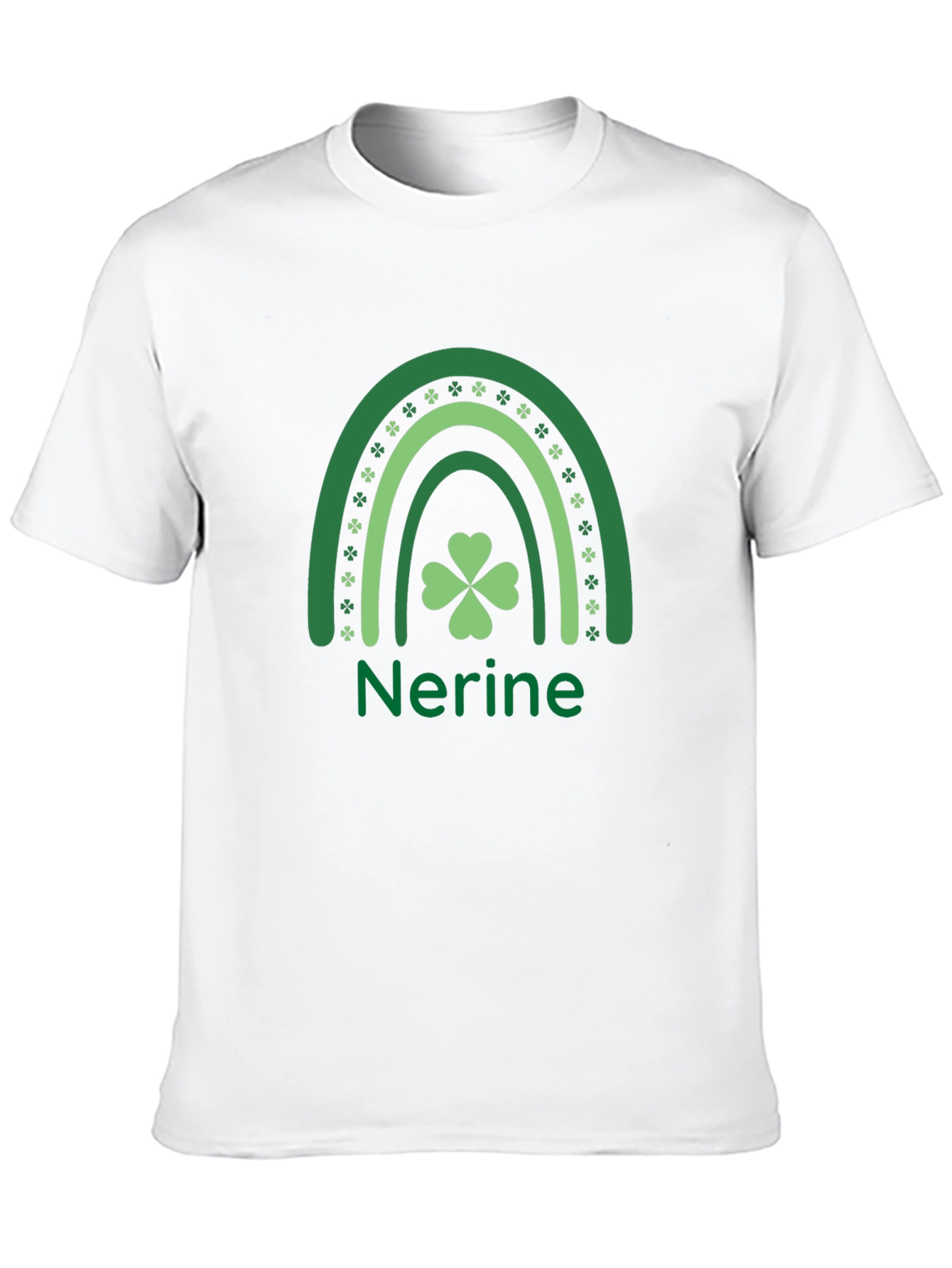 Nerine St. Patricks Day Shamrock Rainbow T-Shirt