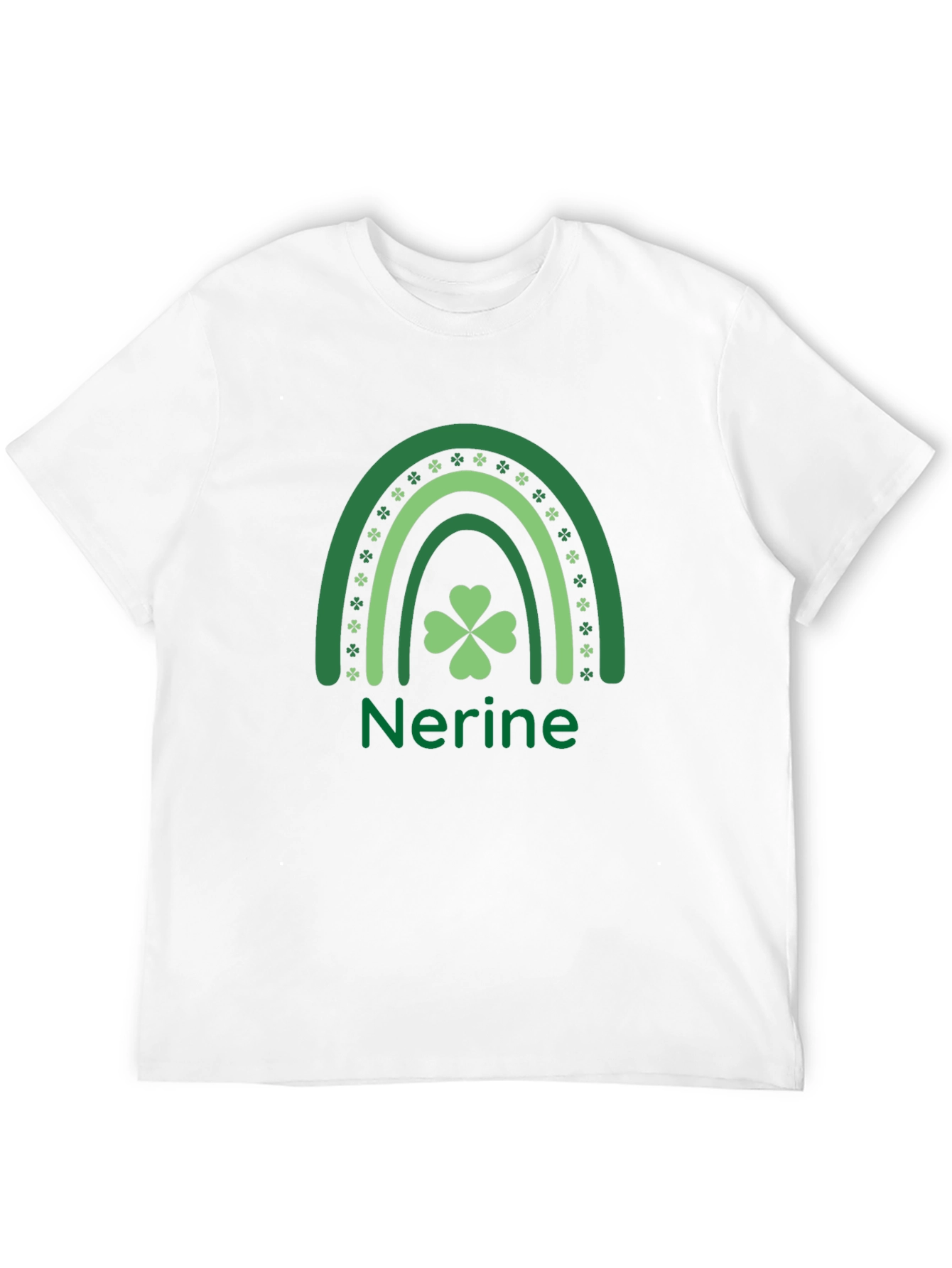 Nerine St. Patricks Day Shamrock Rainbow T-Shirt