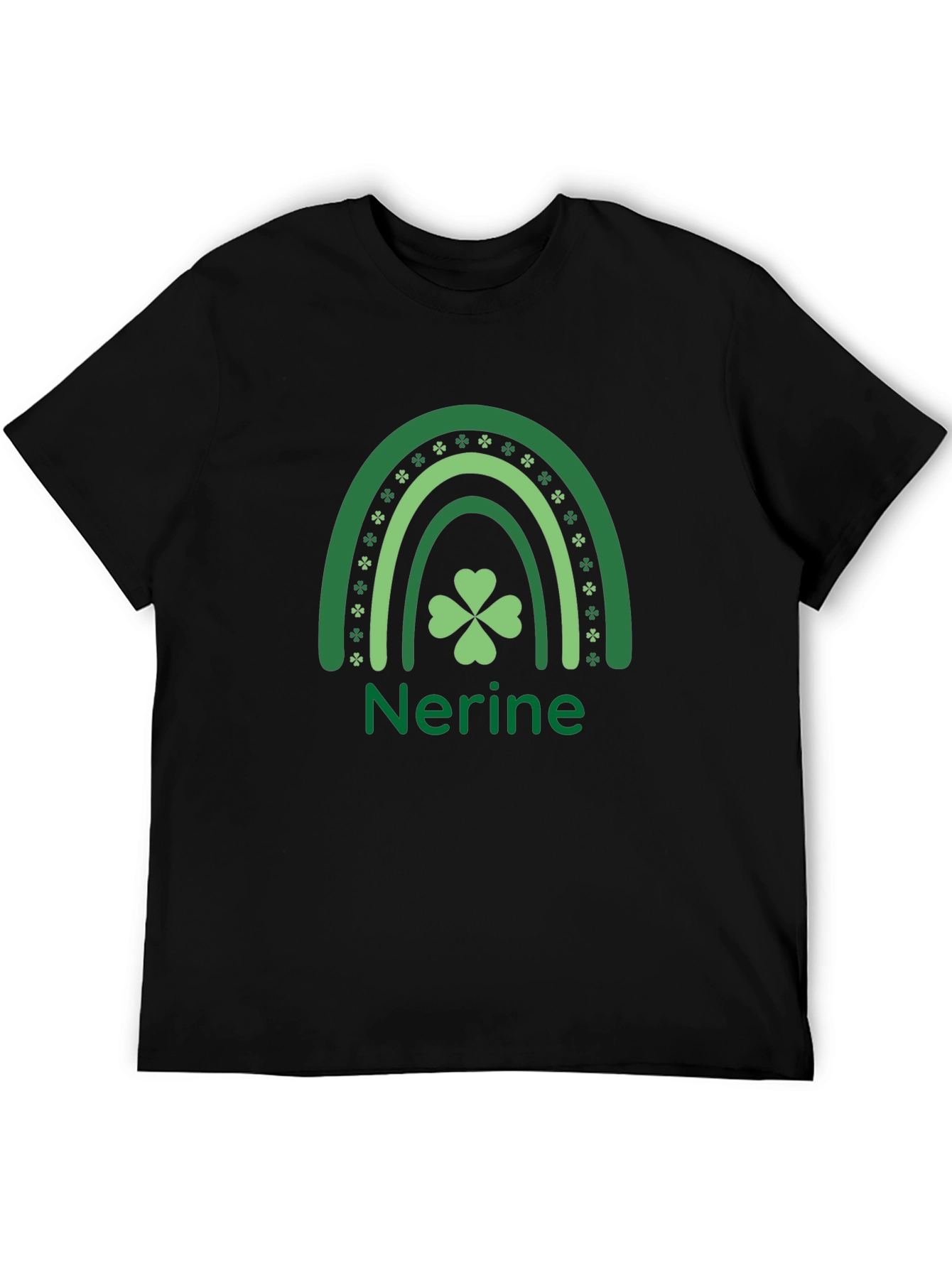 Nerine St. Patricks Day Shamrock Rainbow T-Shirt