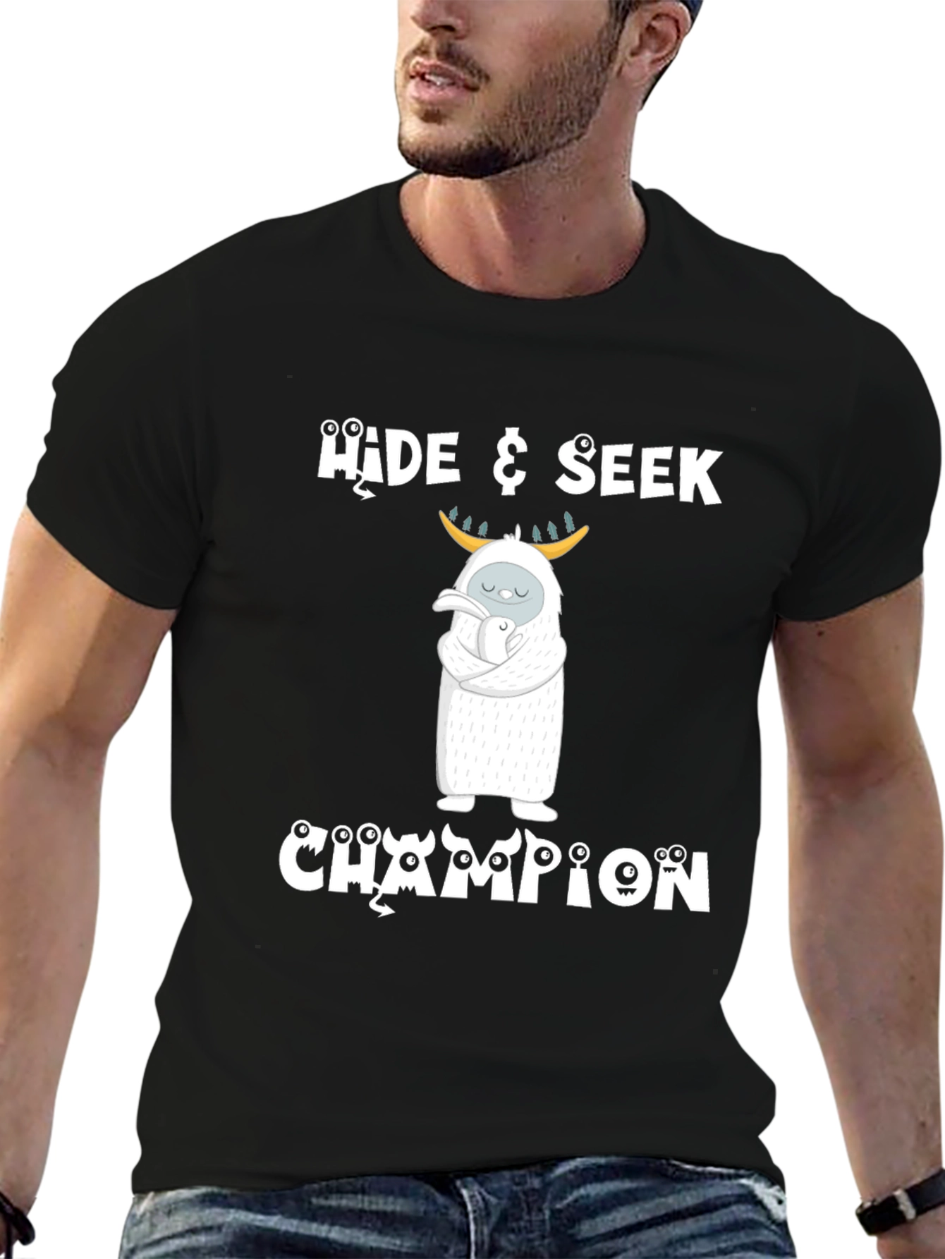 Hide & Seek Champion T-Shirt - Yeti with Baby