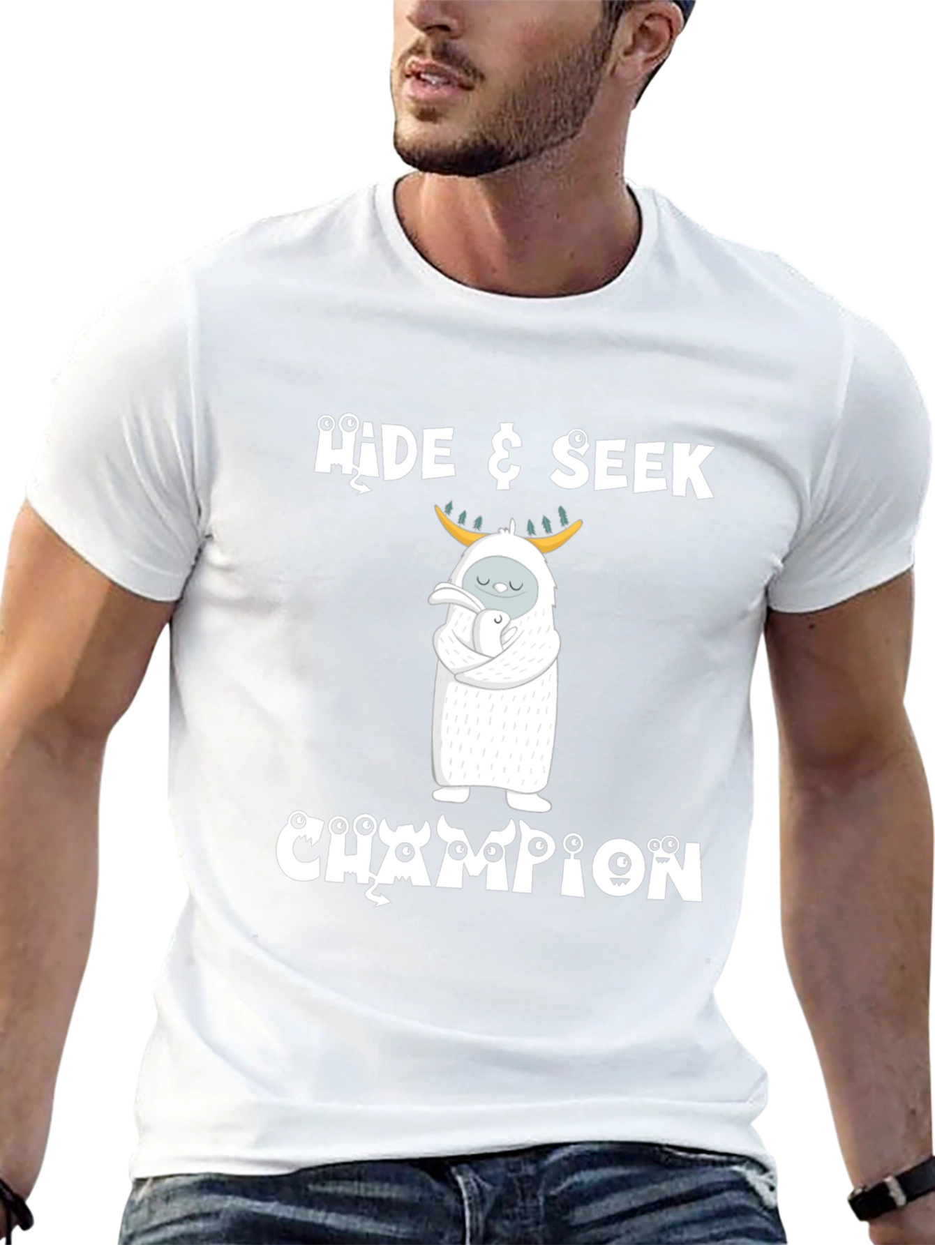 Hide & Seek Champion T-Shirt - Yeti with Baby
