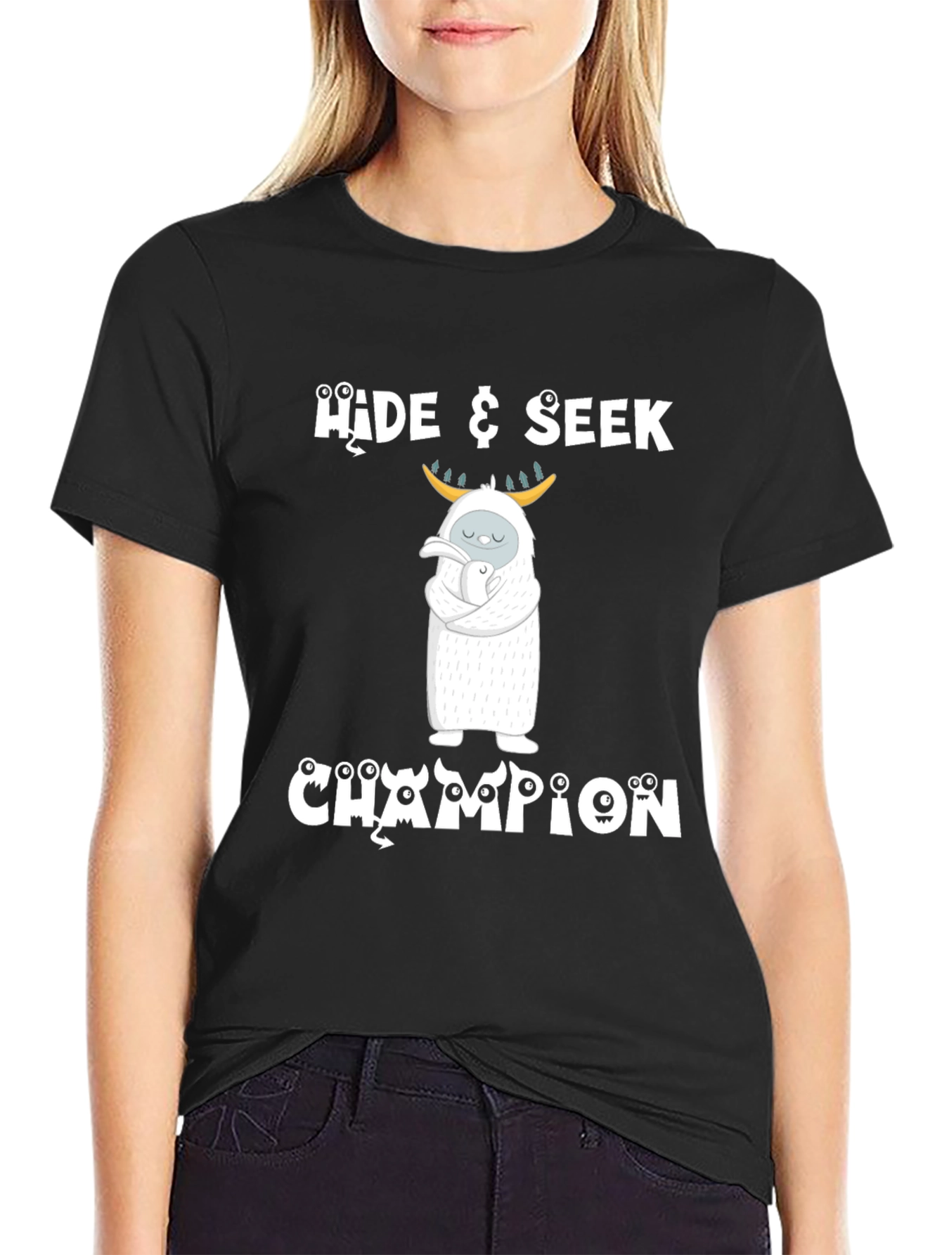 Hide & Seek Champion T-Shirt - Yeti with Baby