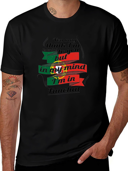 Funchal Portugal Mind T-Shirt - Black