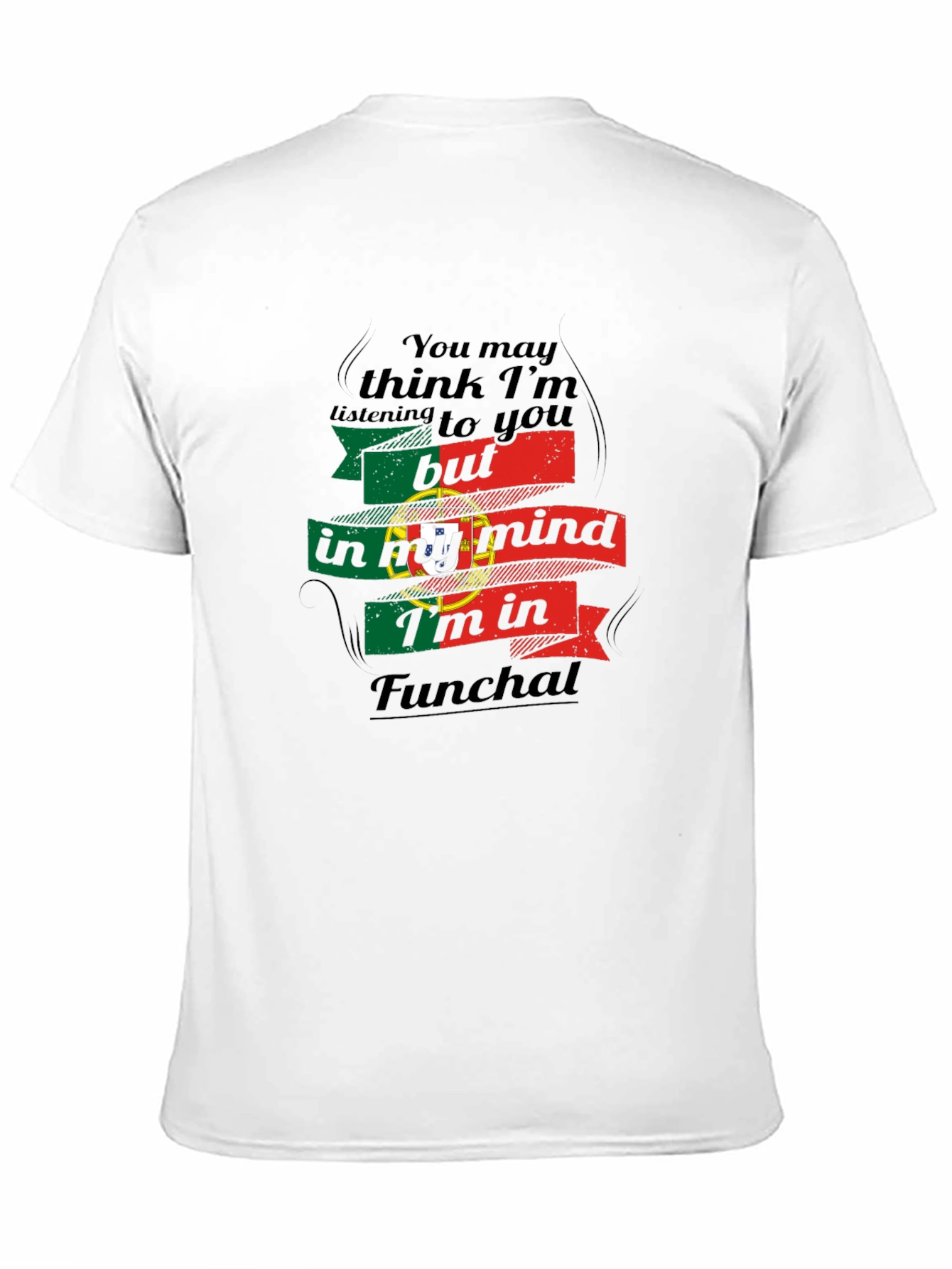 Funchal Portugal Mind T-Shirt - Black