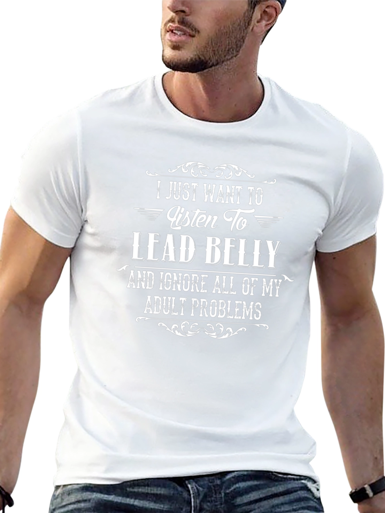 Lead Belly Music T-Shirt - Ignore Adult Problems