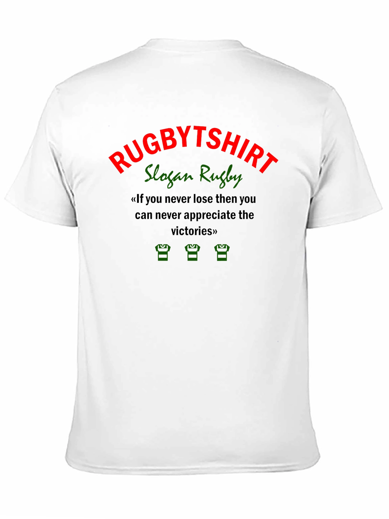 RugbyTshirt Slogan Graphic Tee