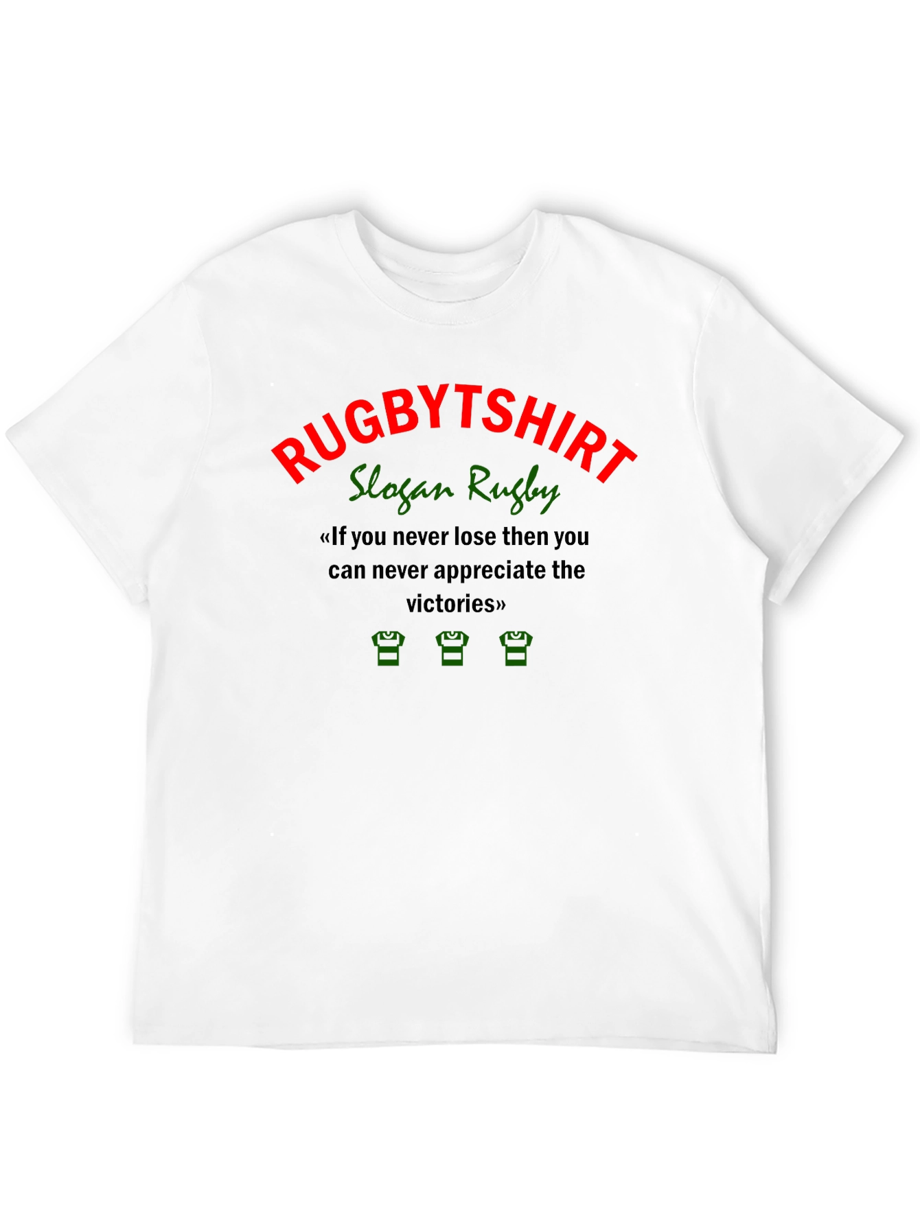RugbyTshirt Slogan Graphic Tee