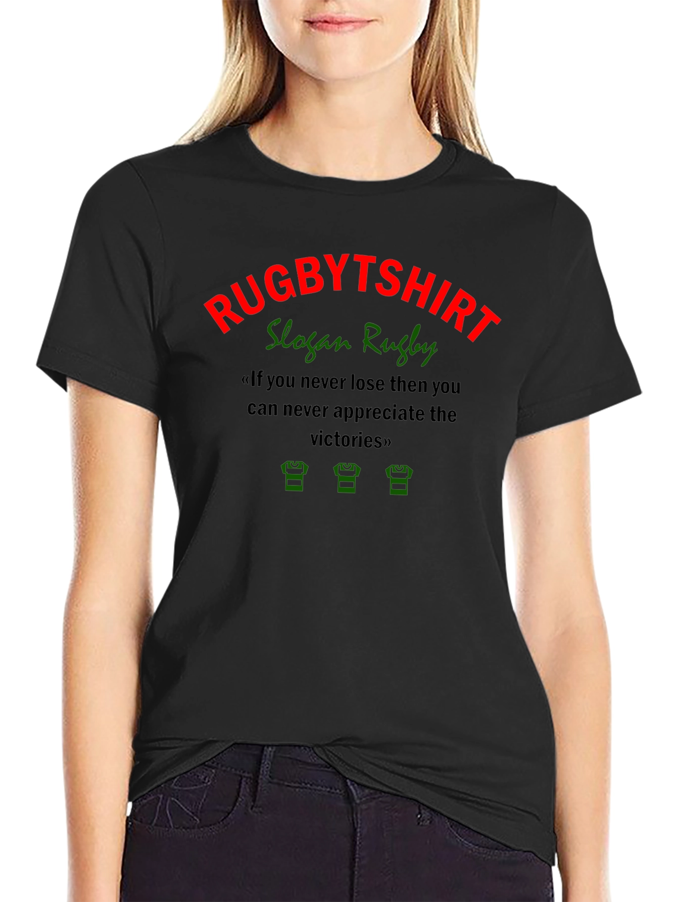 RugbyTshirt Slogan Graphic Tee