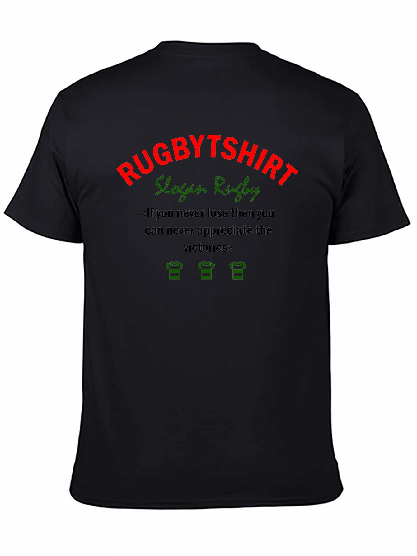 RugbyTshirt Slogan Graphic Tee