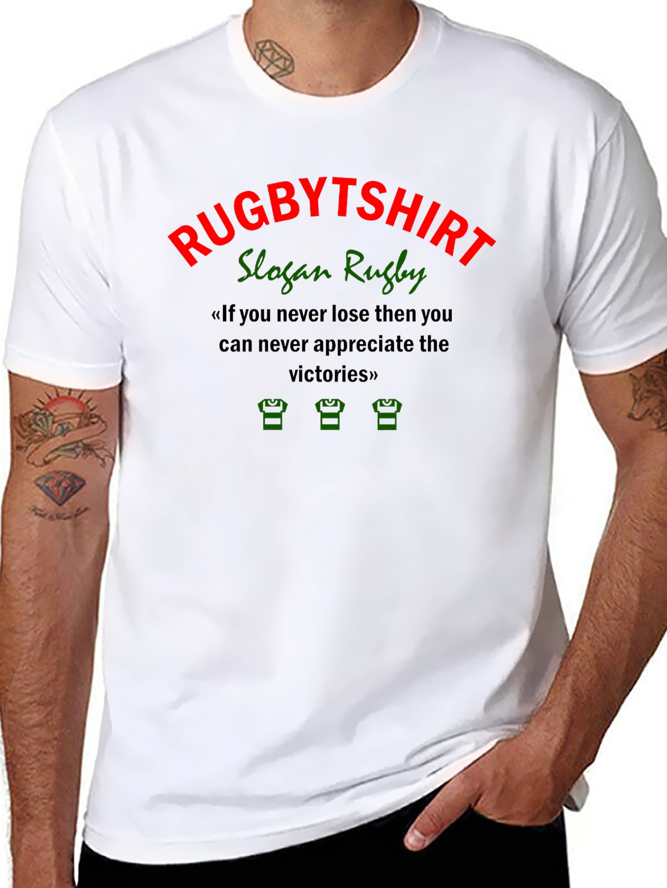 RugbyTshirt Slogan Graphic Tee
