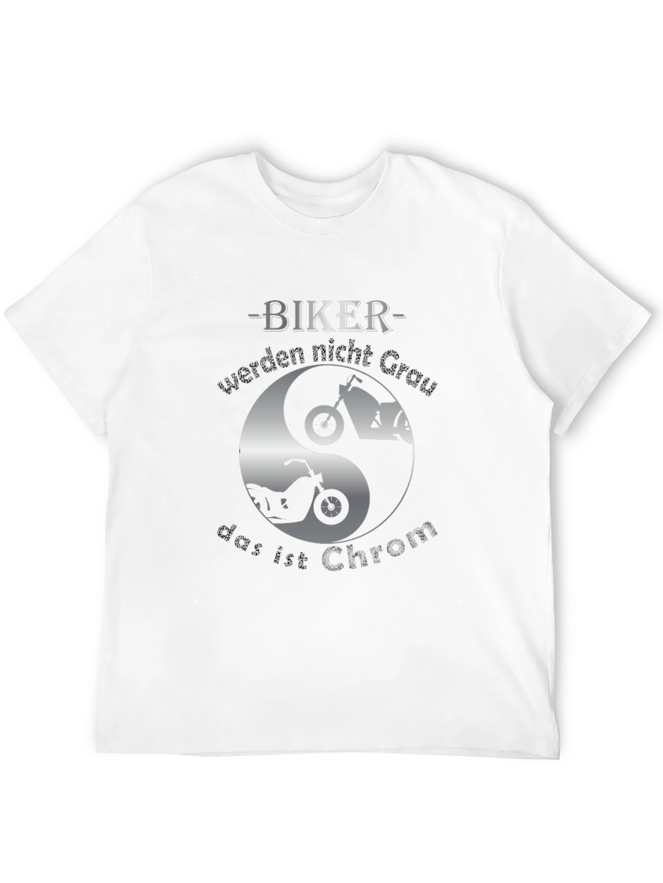 Biker Yin Yang T-Shirt - Chrom Design