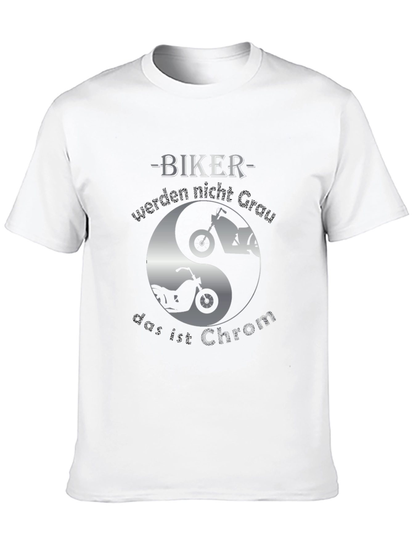 Biker Yin Yang T-Shirt - Chrom Design