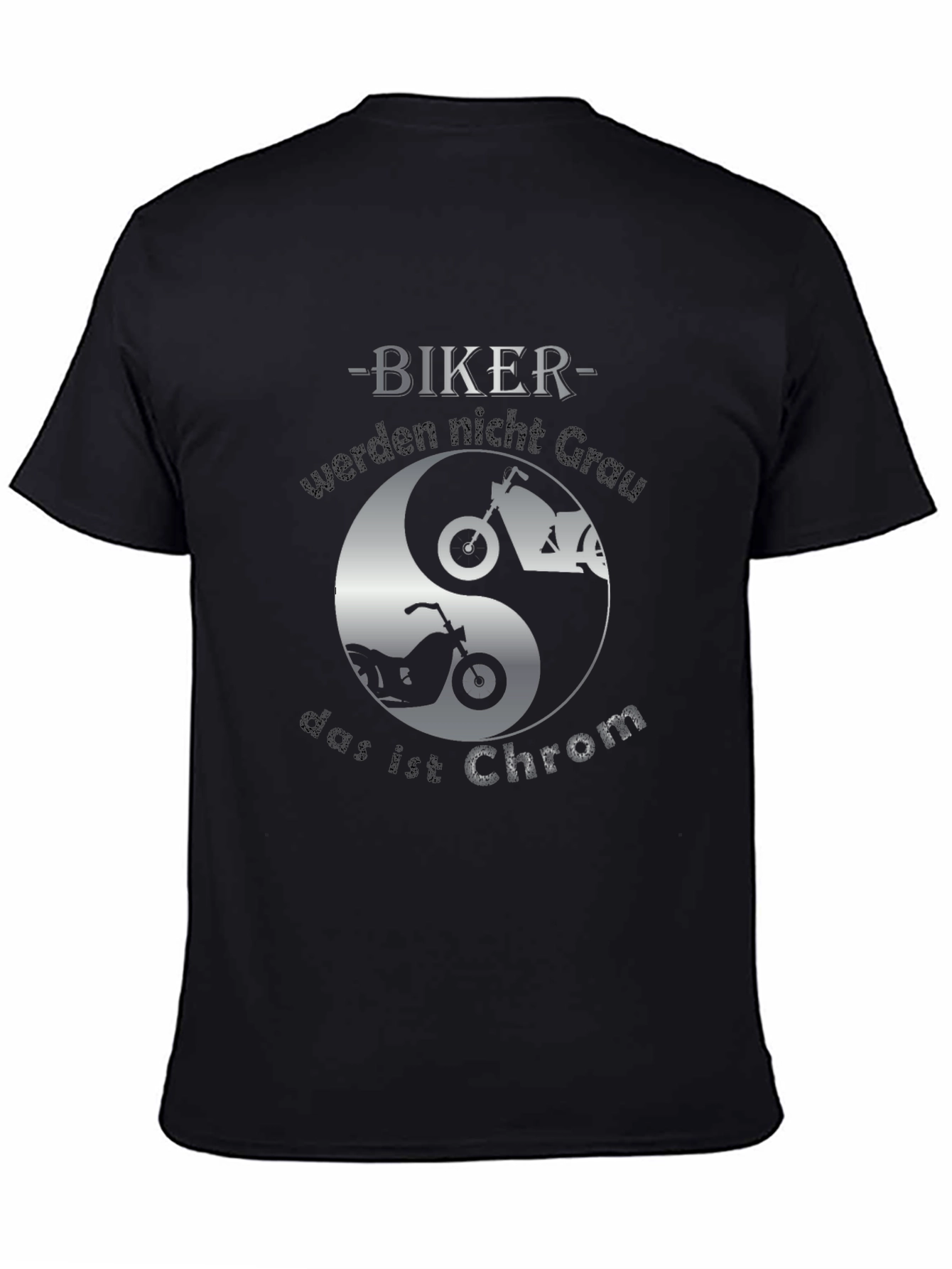 Biker Yin Yang T-Shirt - Chrom Design