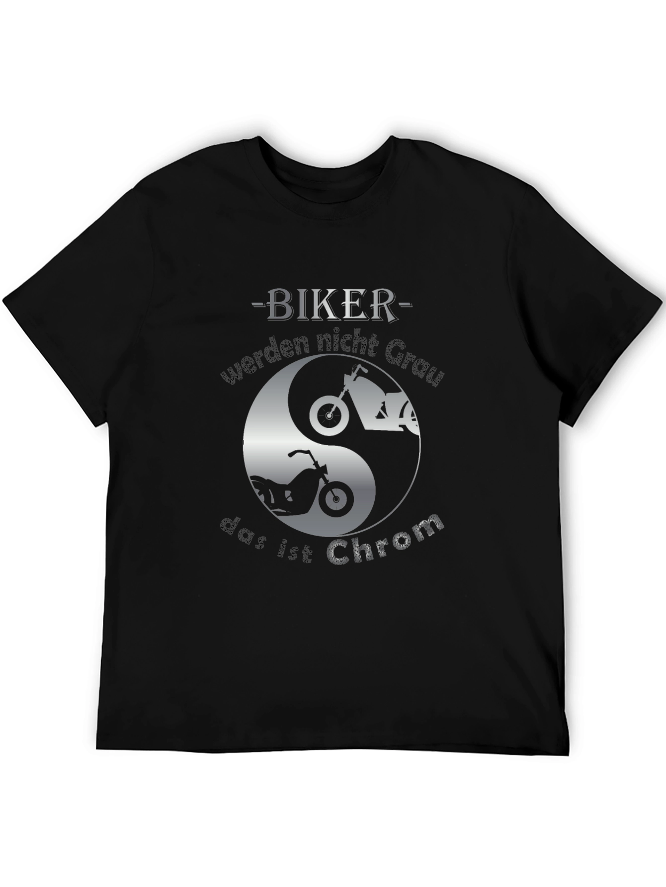 Biker Yin Yang T-Shirt - Chrom Design