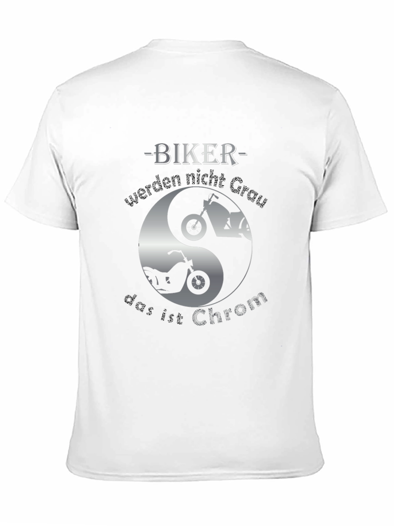 Biker Yin Yang T-Shirt - Chrom Design