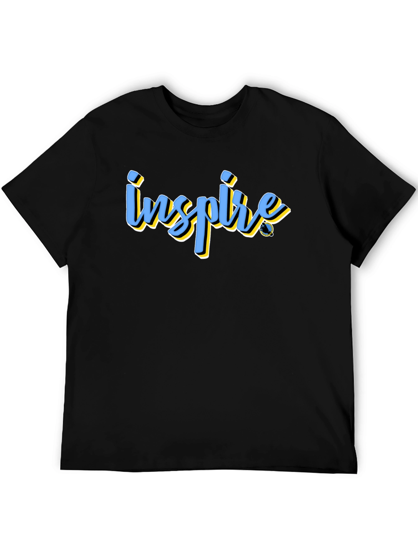 Inspire Graphic Tee - Black Cotton Blend