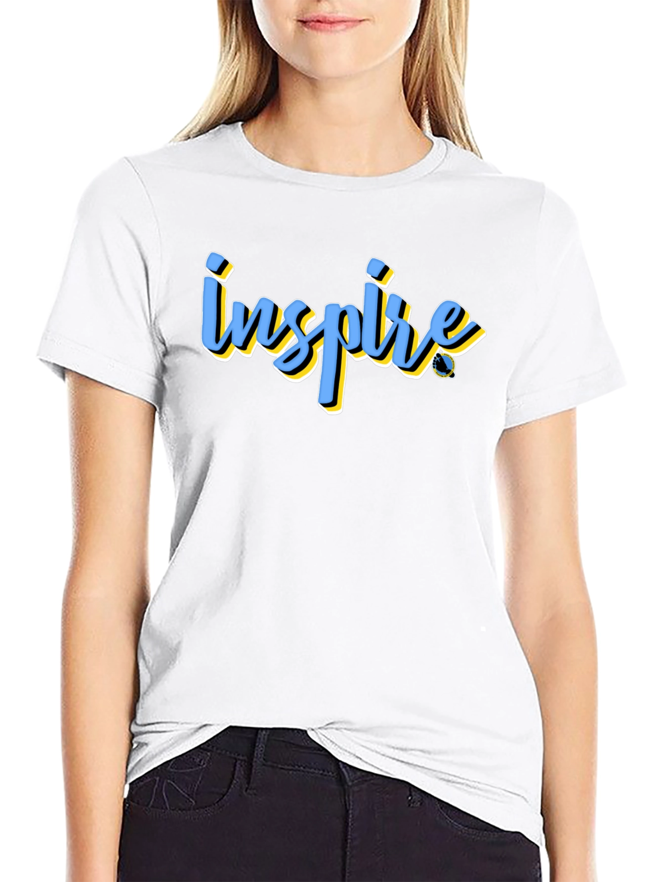 Inspire Graphic Tee - Black Cotton Blend
