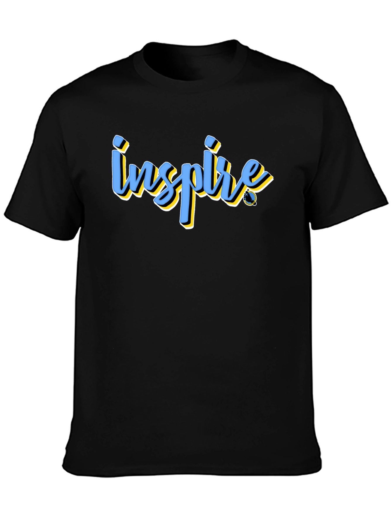 Inspire Graphic Tee - Black Cotton Blend