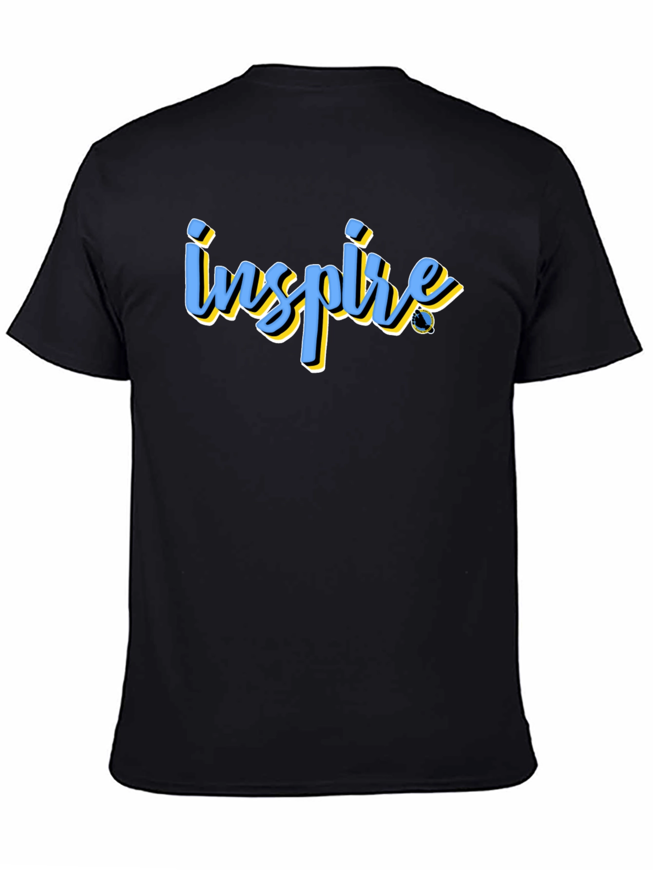 Inspire Graphic Tee - Black Cotton Blend