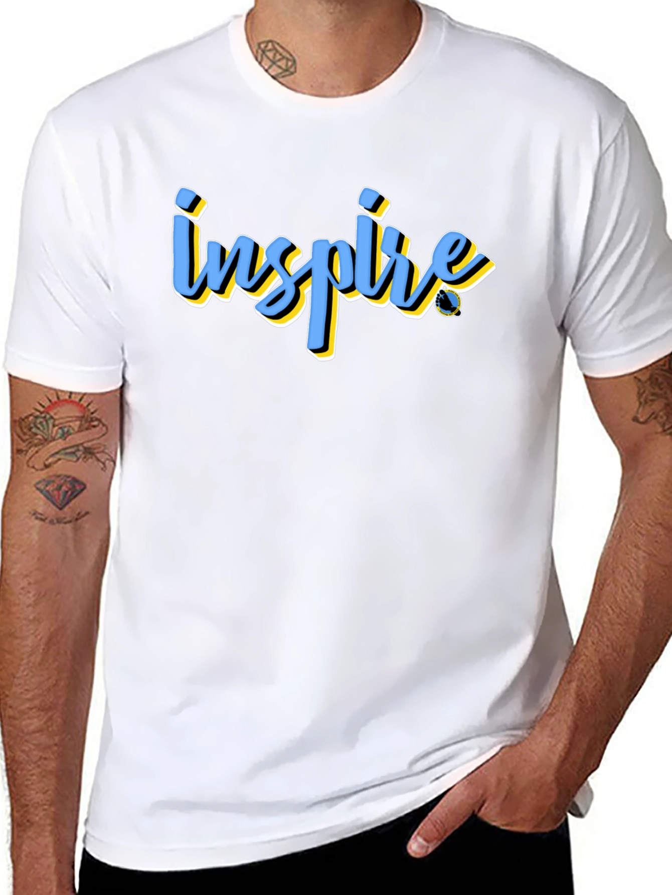 Inspire Graphic Tee - Black Cotton Blend