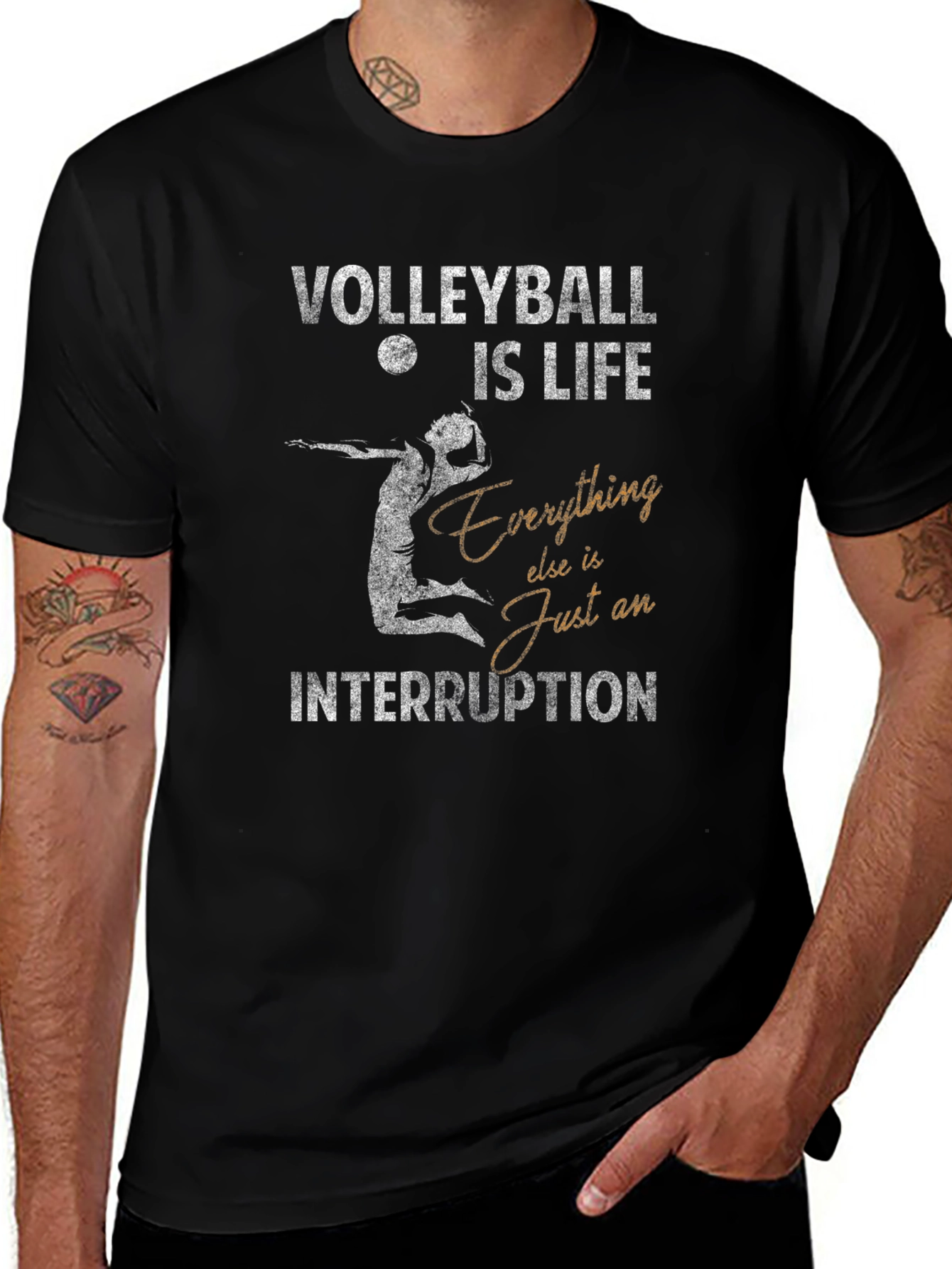 Volleyball is Life Graphic T-Shirt
