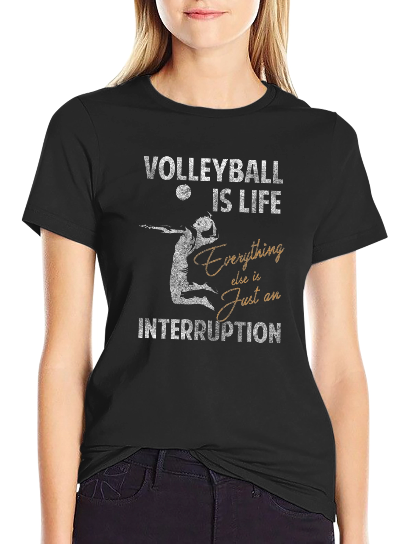 Volleyball is Life Graphic T-Shirt