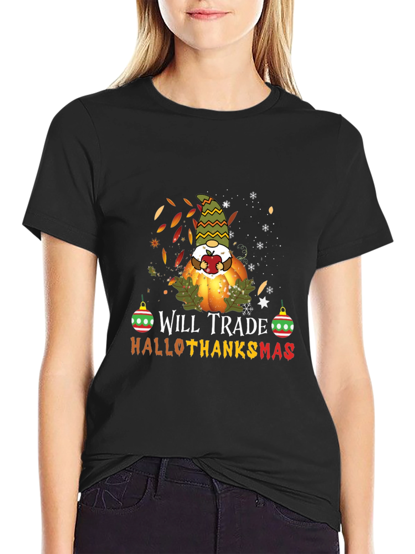 Hallothanksmas Gnome T-Shirt