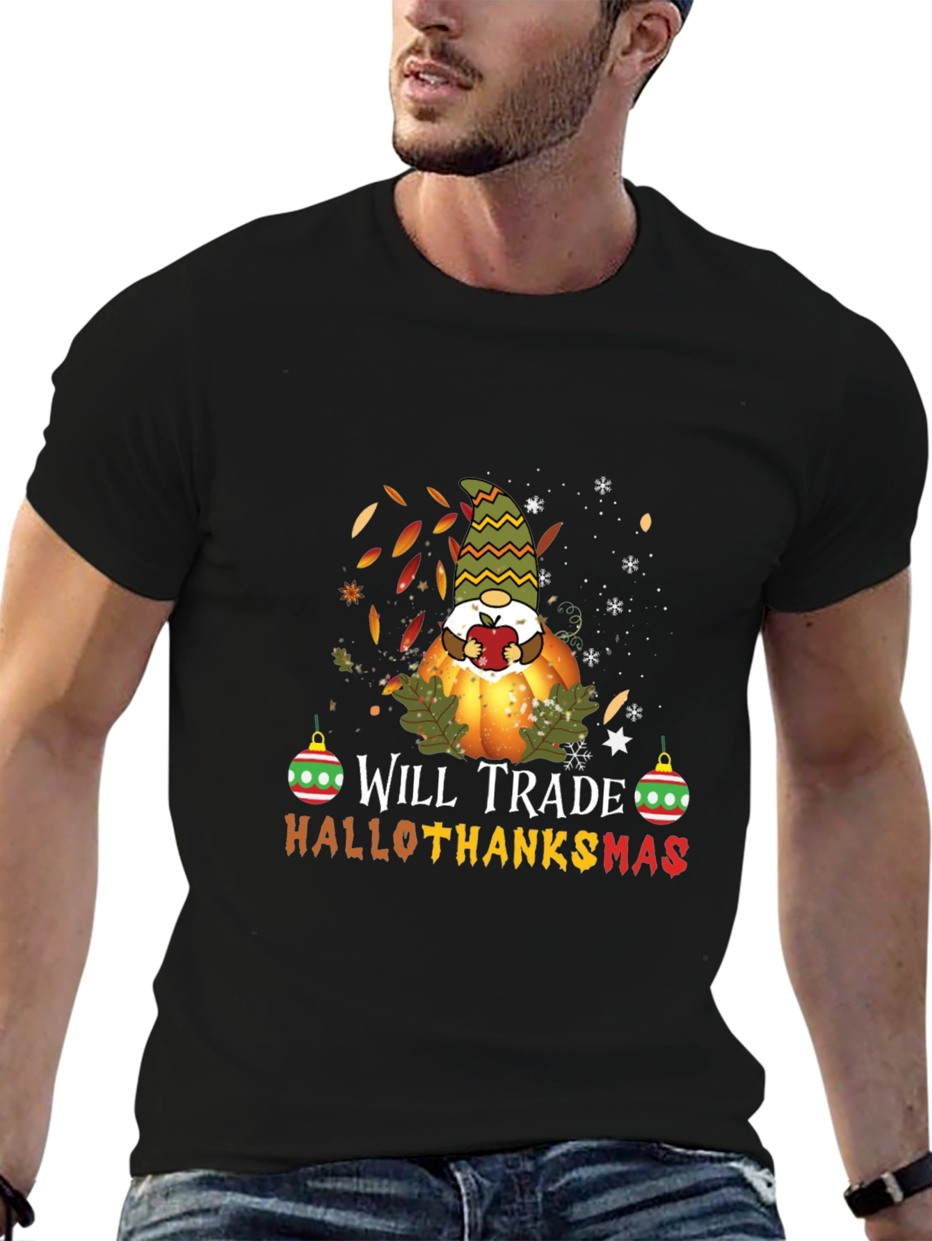 Hallothanksmas Gnome T-Shirt