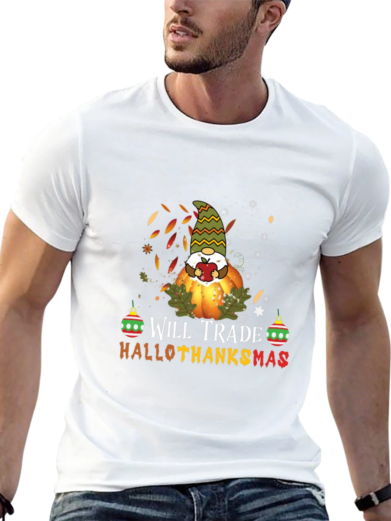 Hallothanksmas Gnome T-Shirt